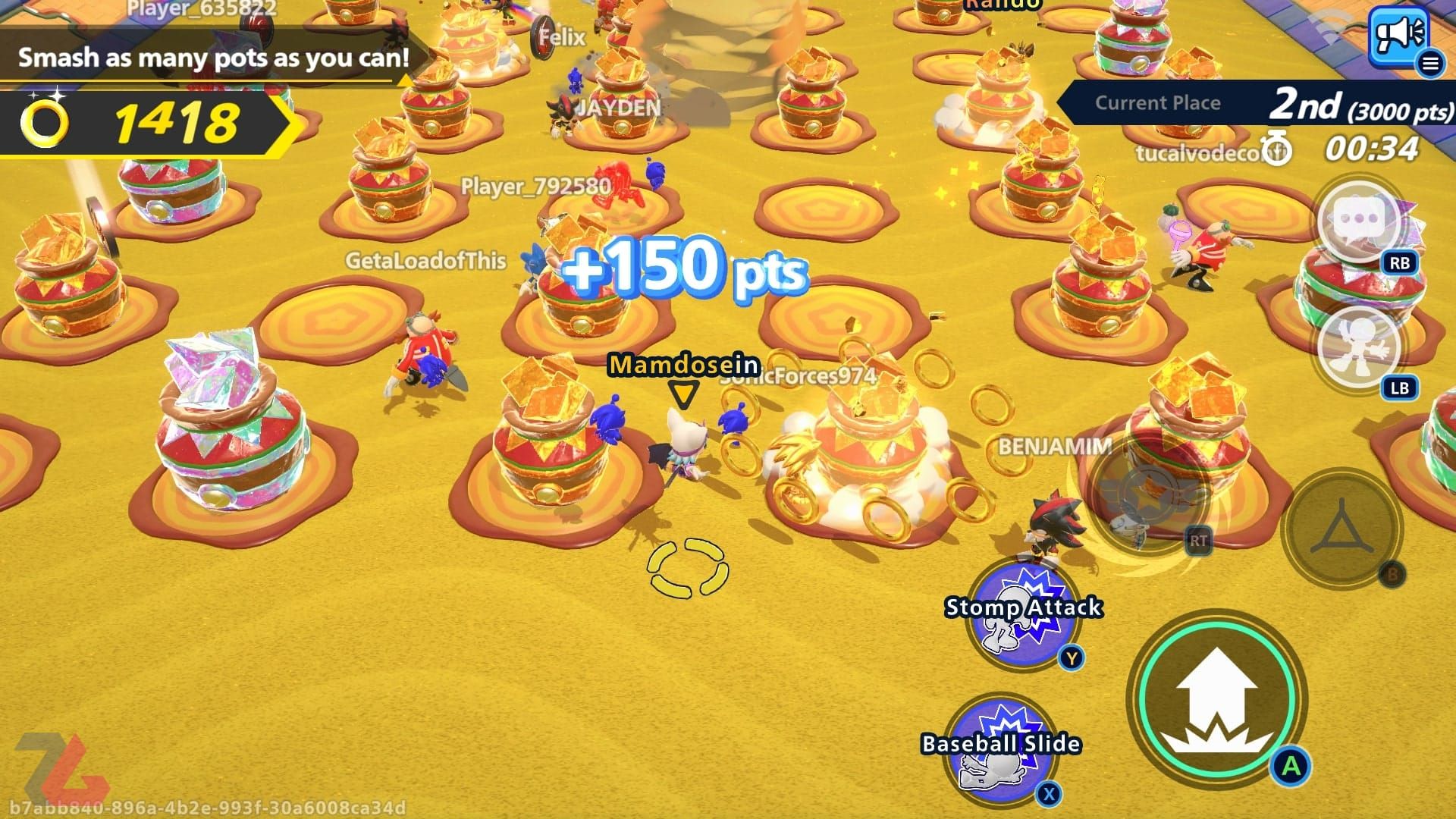 مینی گیم شکستن کوزه در بازی Sonic Rumble