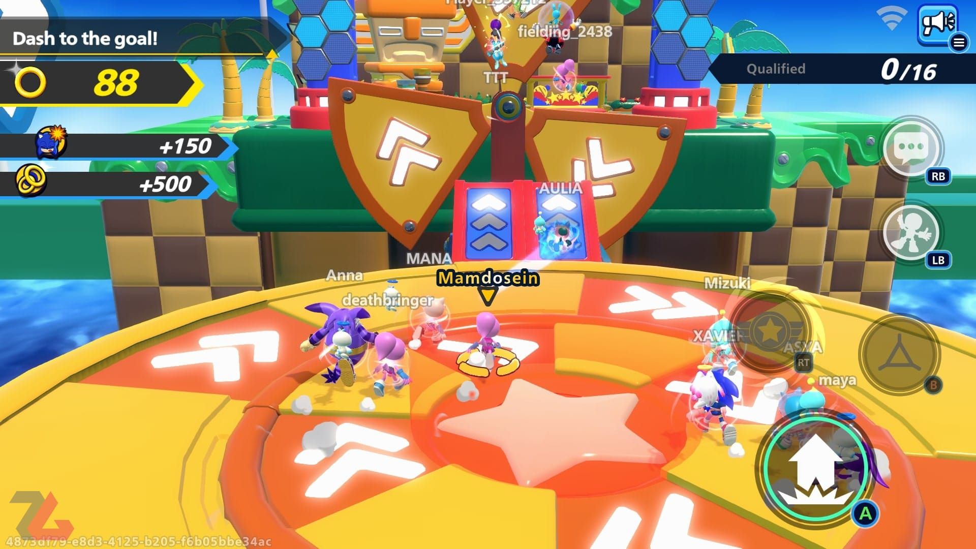 زمین‌های چرخشی یک مینی گیم در بازی Sonic Rumble