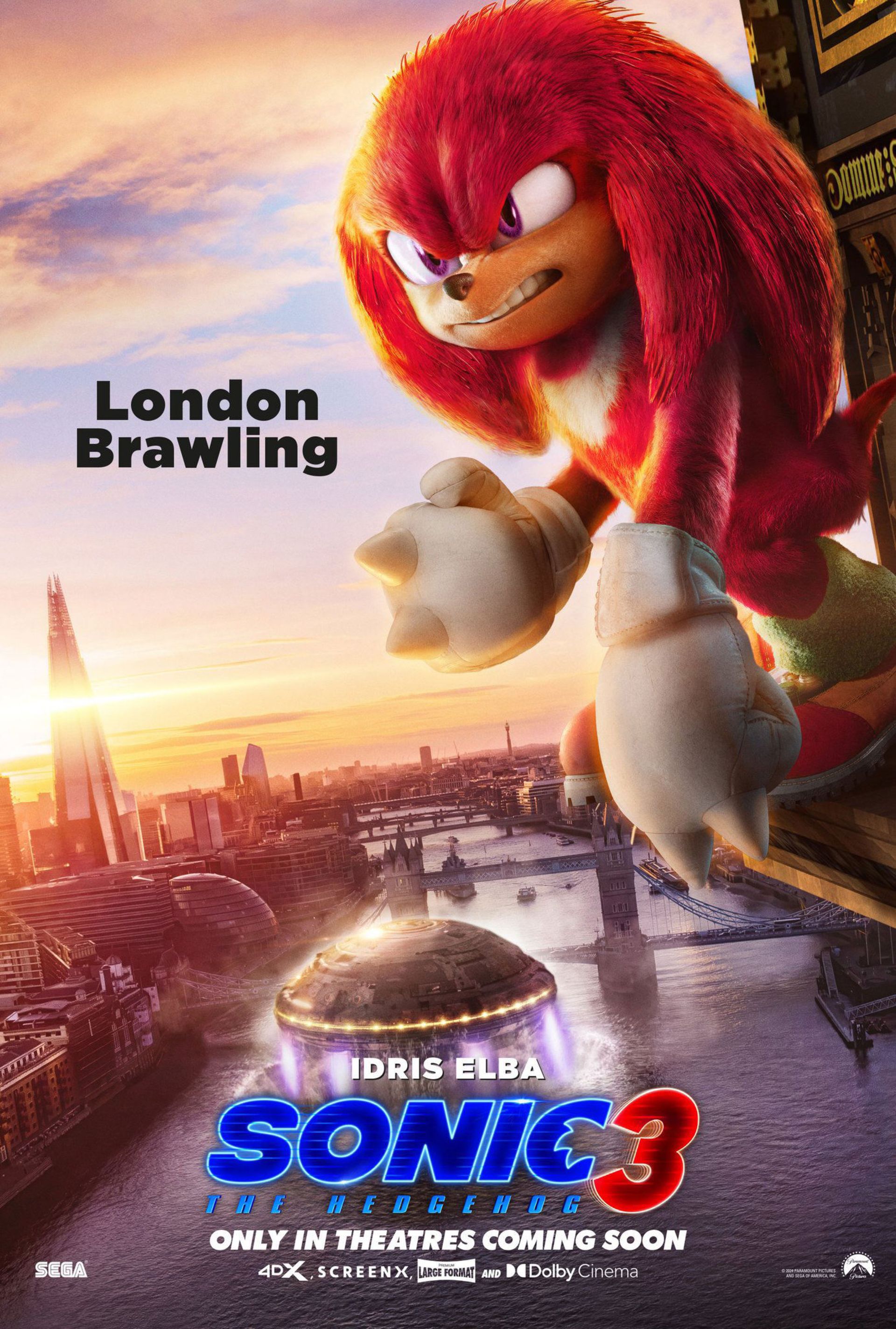 پوستر ناکلز در فیلم Sonic the Hedgehog 3 