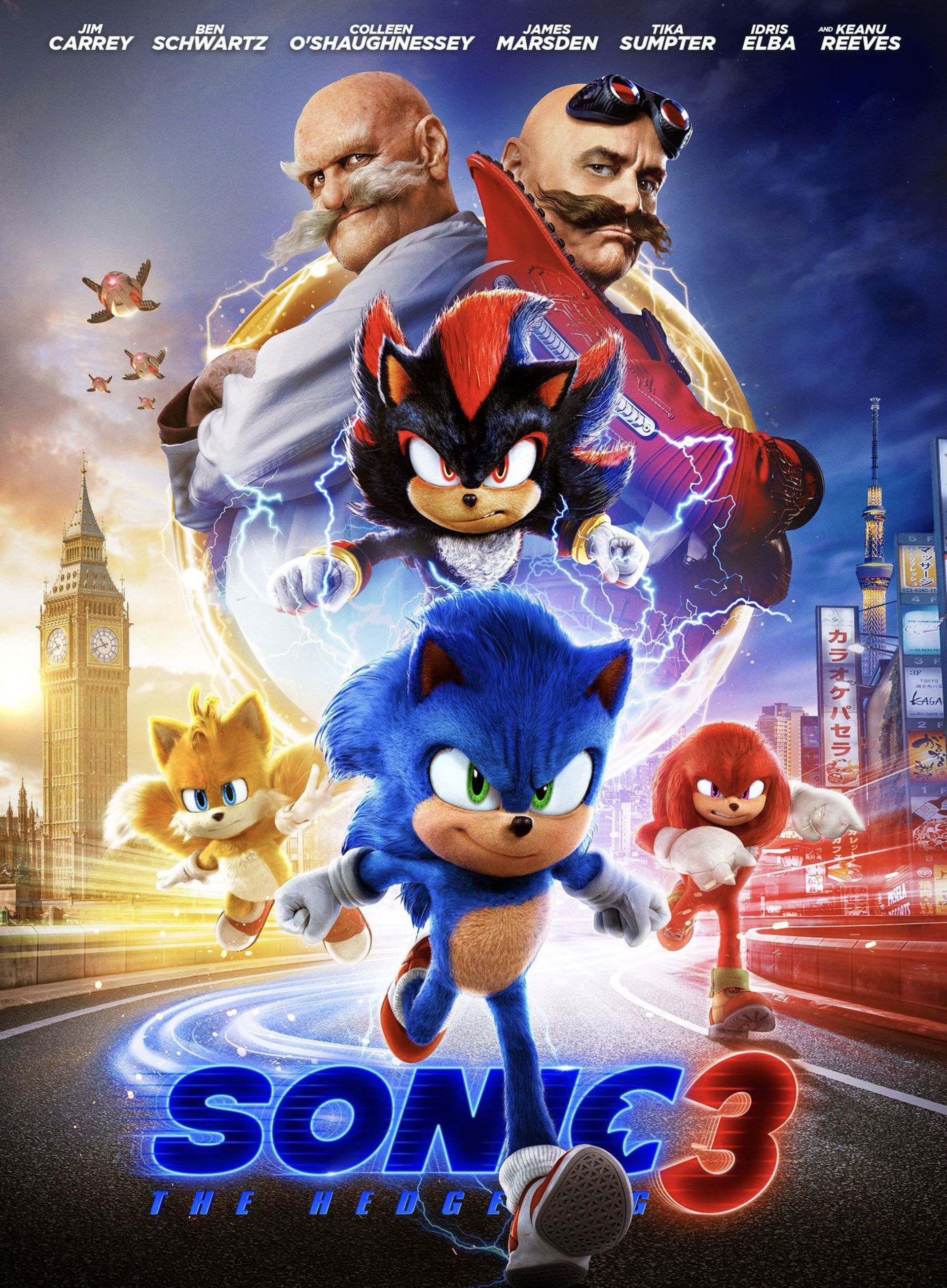 پوستر فیلم Sonic the Hedgehog 3 