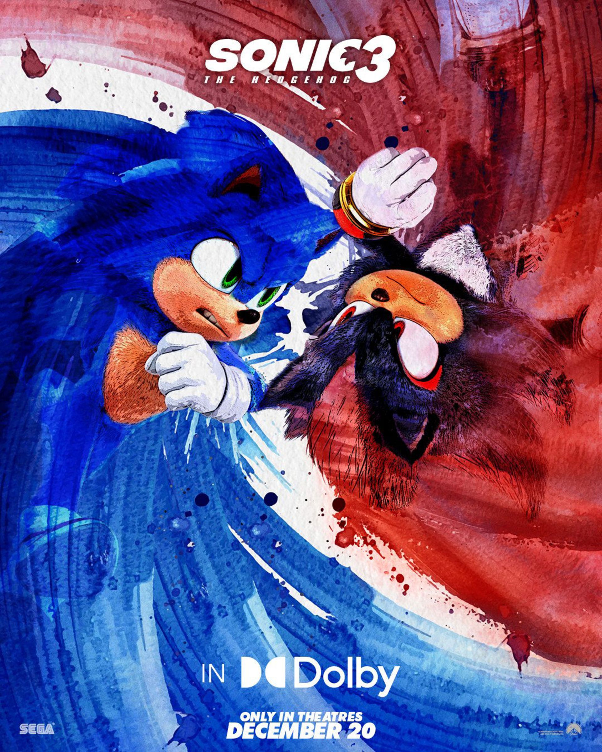 پوستر دالبی سینما فیلم Sonic the Hedgehog 3 