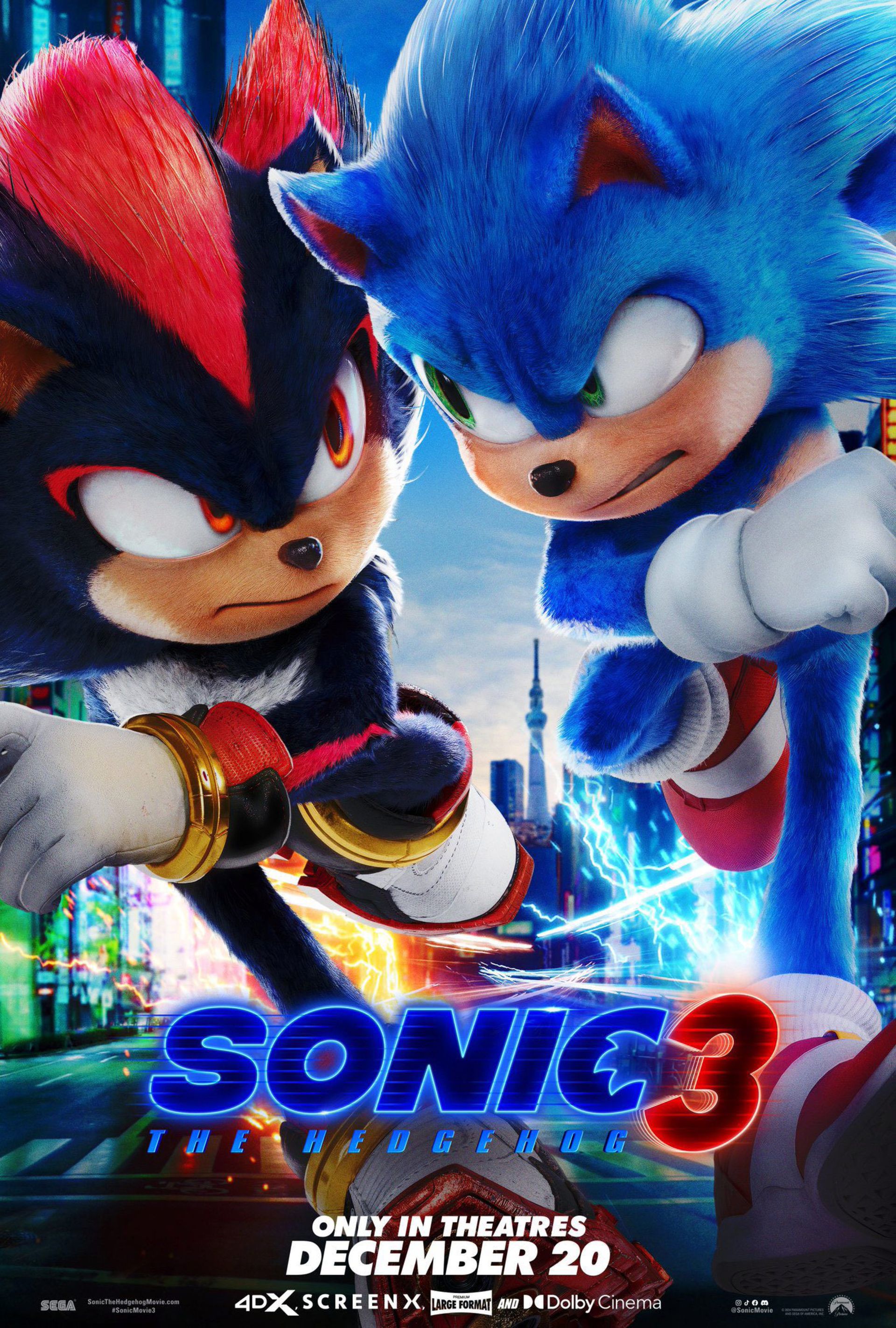 پوستر فیلم Sonic the Hedgehog 3