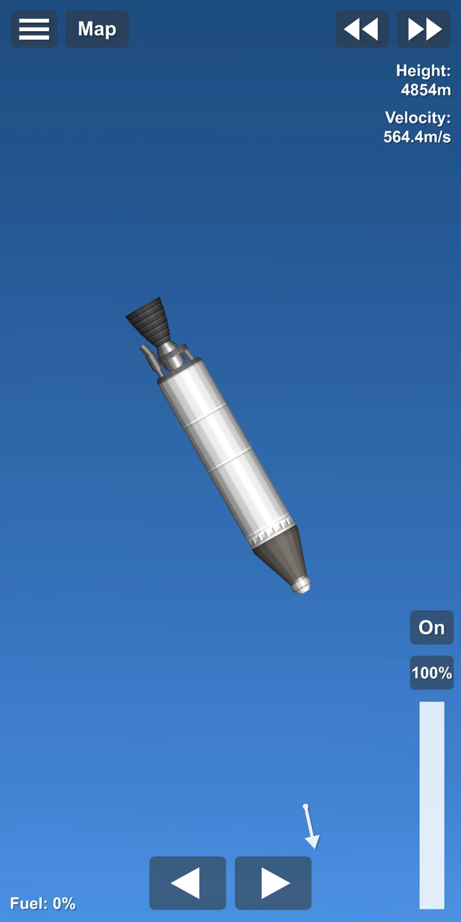 گیم‌پلی بازی موبایل Spaceflight Simulator