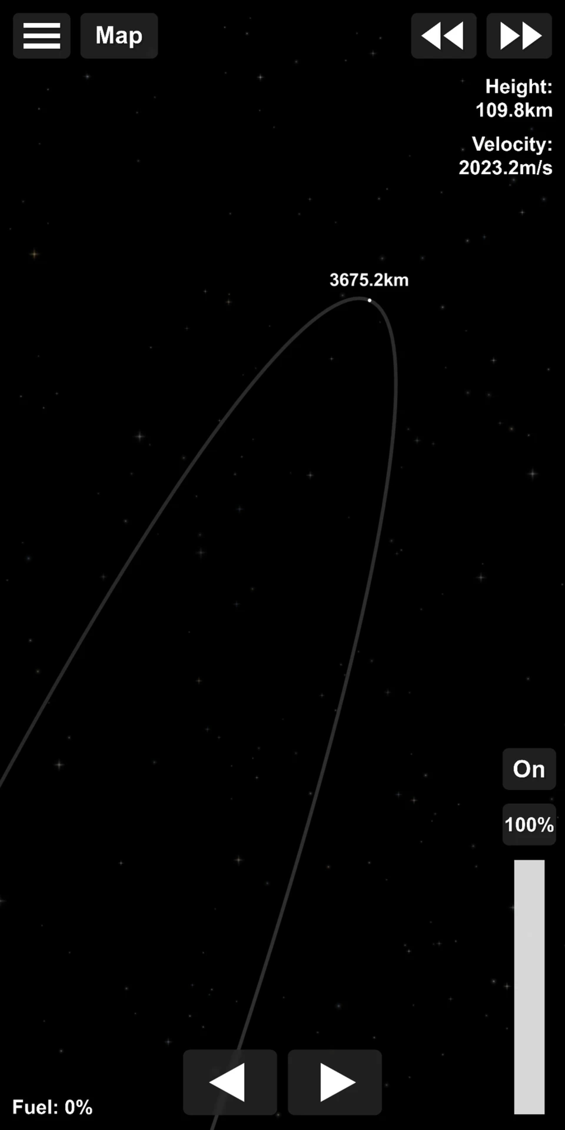 گیم‌پلی بازی موبایل Spaceflight Simulator