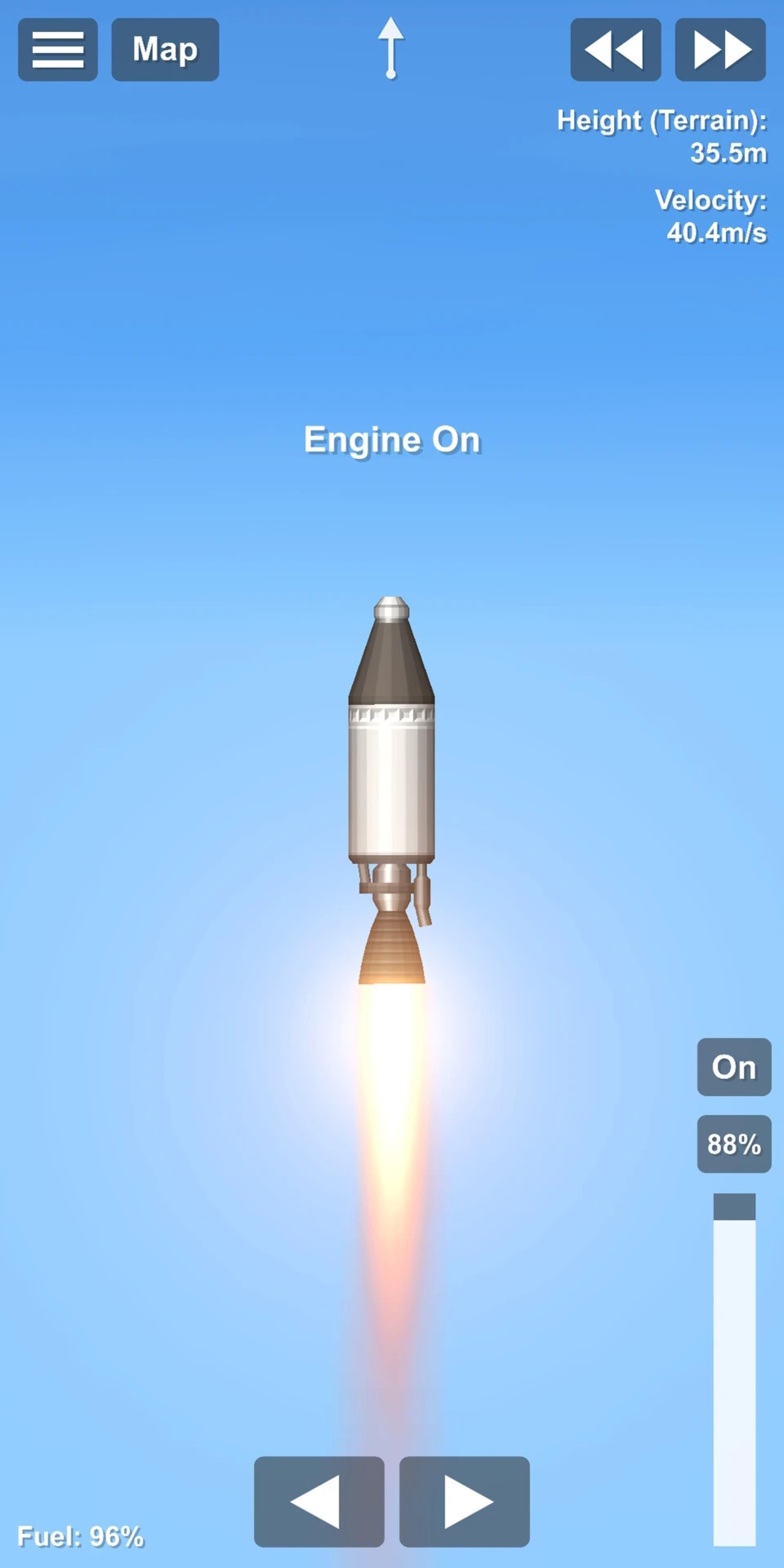 گیم‌پلی بازی موبایل Spaceflight Simulator