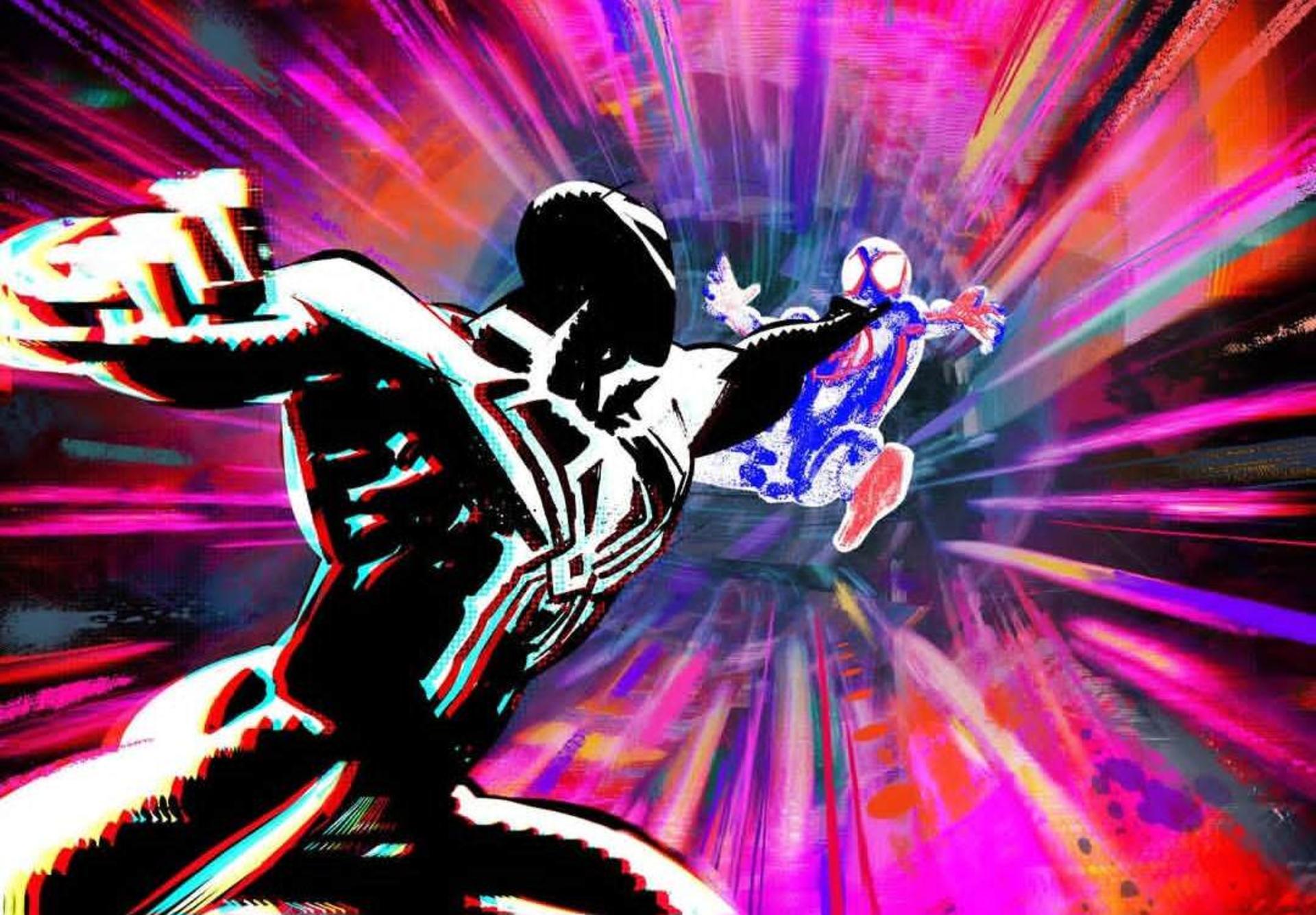 صحنه نبرد در انیمیشن Spider-Man: Beyond The Spider-Verse