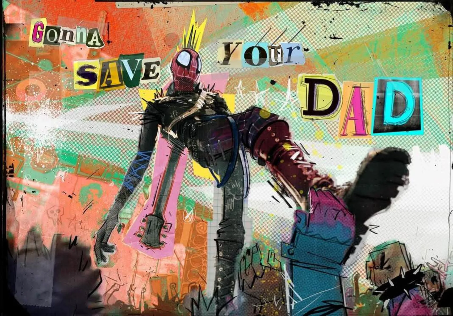 تصویری کمیک مانند از انیمیشن Spider-Man: Beyond The Spider-Verse