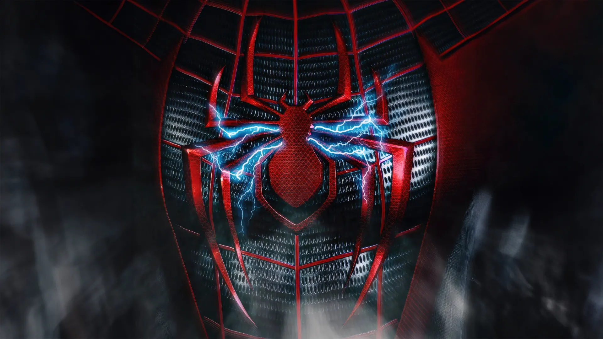 علامت عنکبوت روی لباس مایلز مورالز (Miles Morales) در بازی Marvel's Spider-Man 2