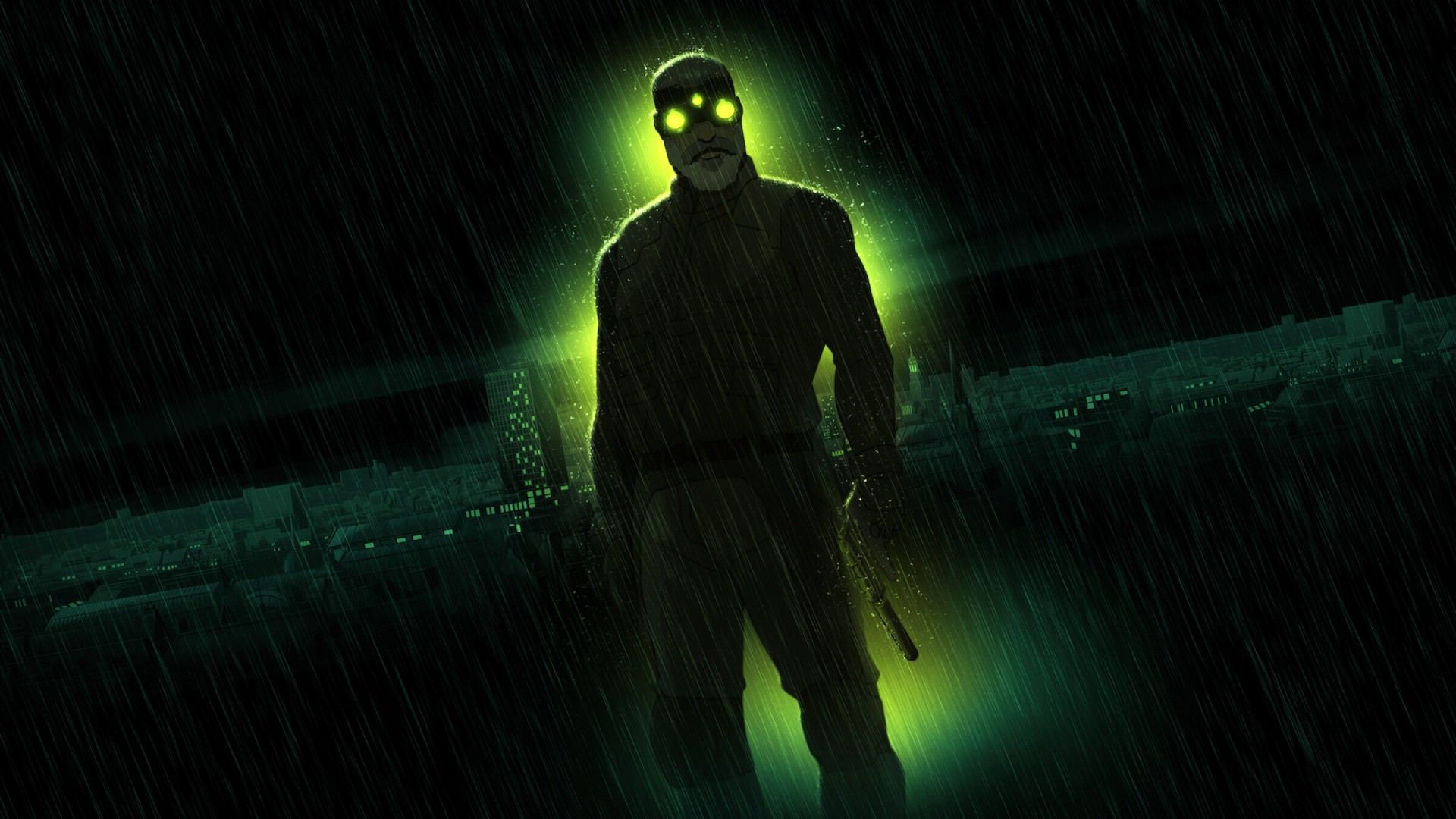 سم فیشر در پوستر انیمیشن Splinter Cell: Deathwatch