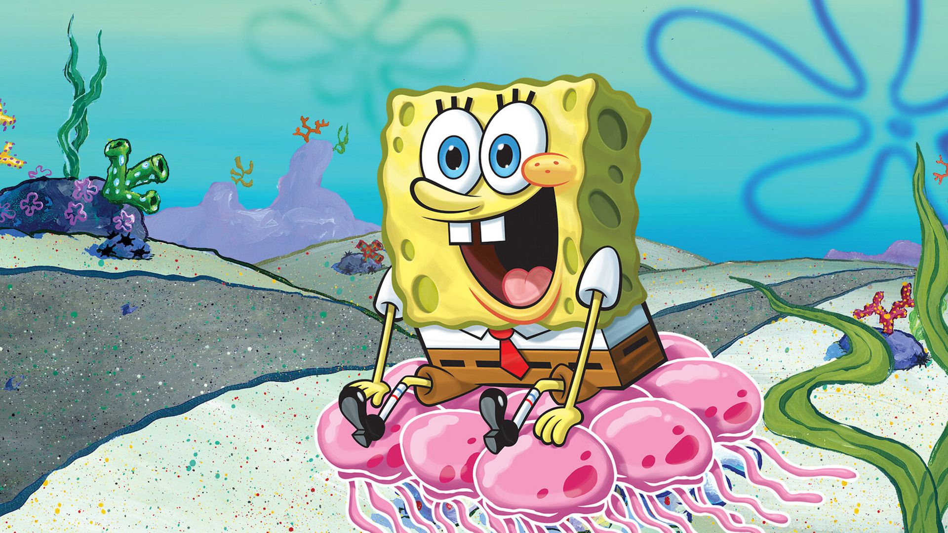 باب اسفنجی در حال فریاد زدن در انیمیشن SpongeBob SquarePants