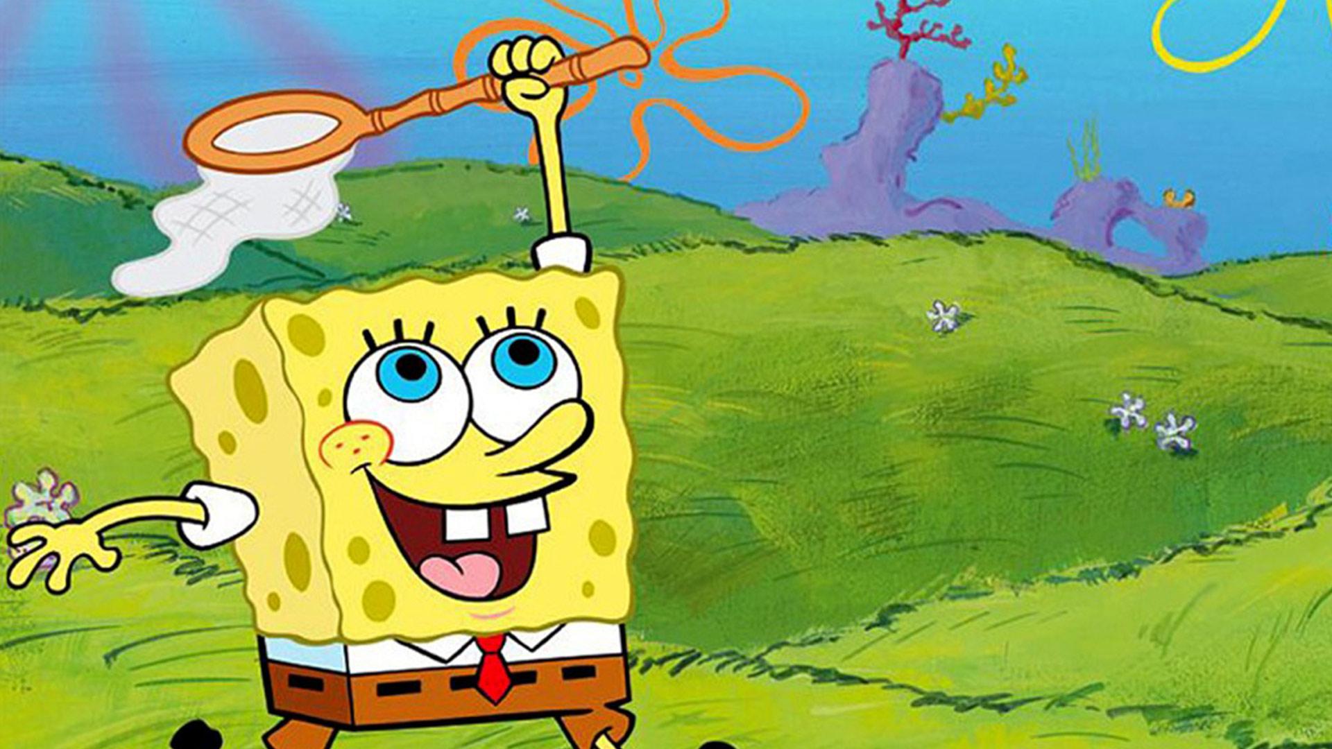 باب اسفنجی در حال شکار در spongebob squarepants