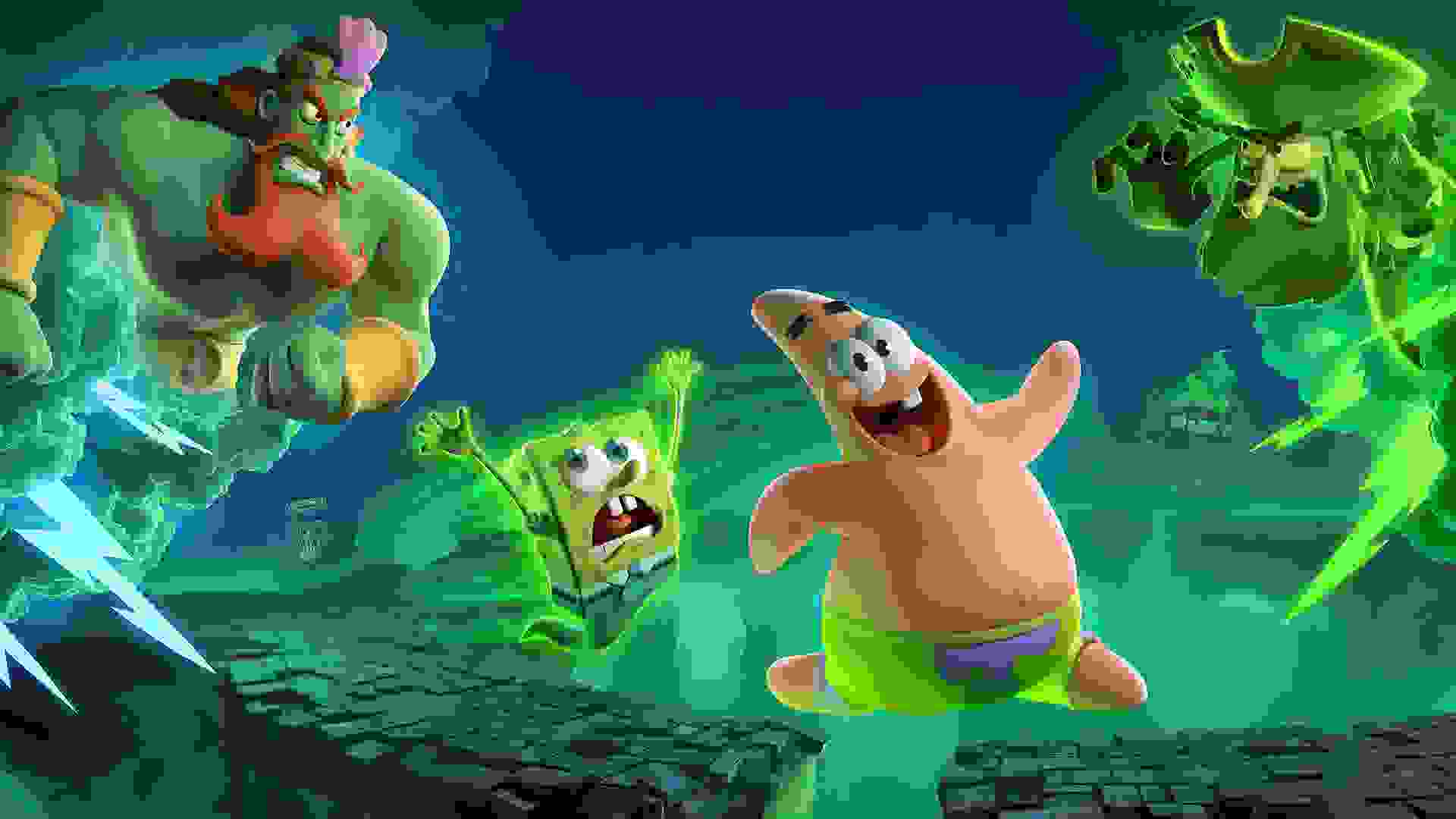 باب اسفنجی و پاتریک در فیلم SpongeBob SquarePants: Titans of the Tide