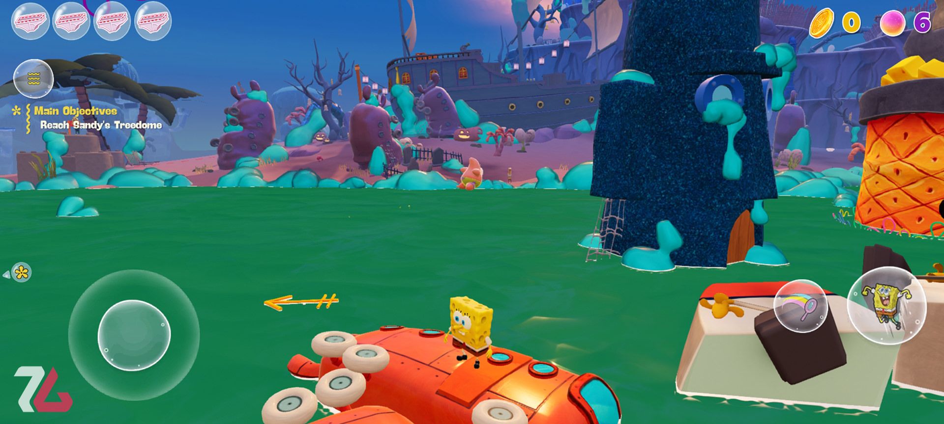 بازی موبایل SpongeBob - The Cosmic Shake