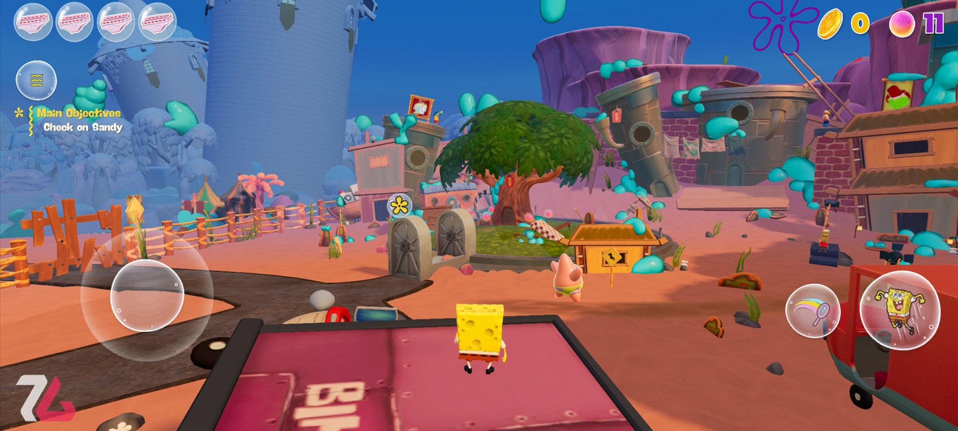 بازی موبایل SpongeBob - The Cosmic Shake