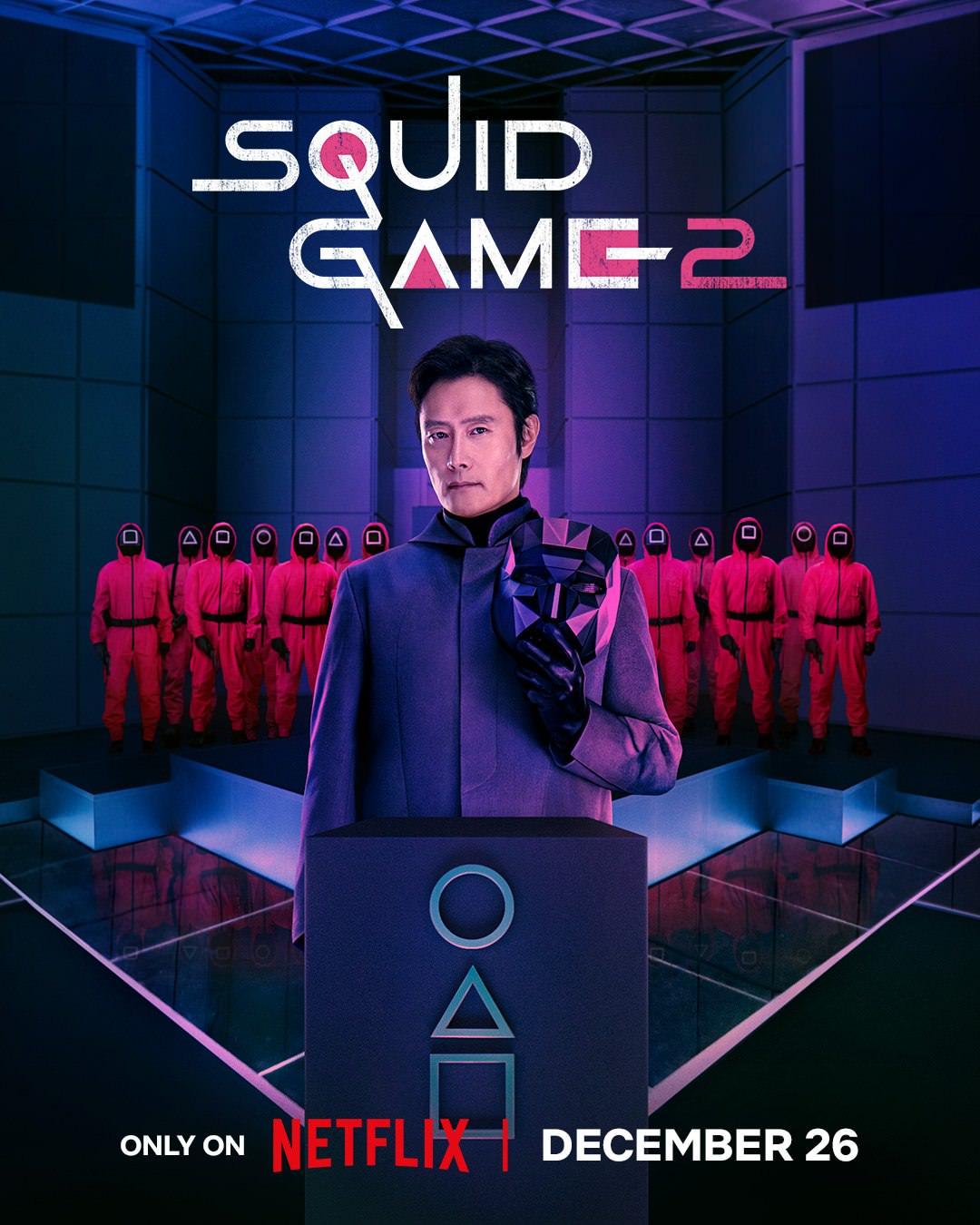 رهبر تیم برگزار کننده بازی‌ها در پوستر فصل دوم سریال Squid Game