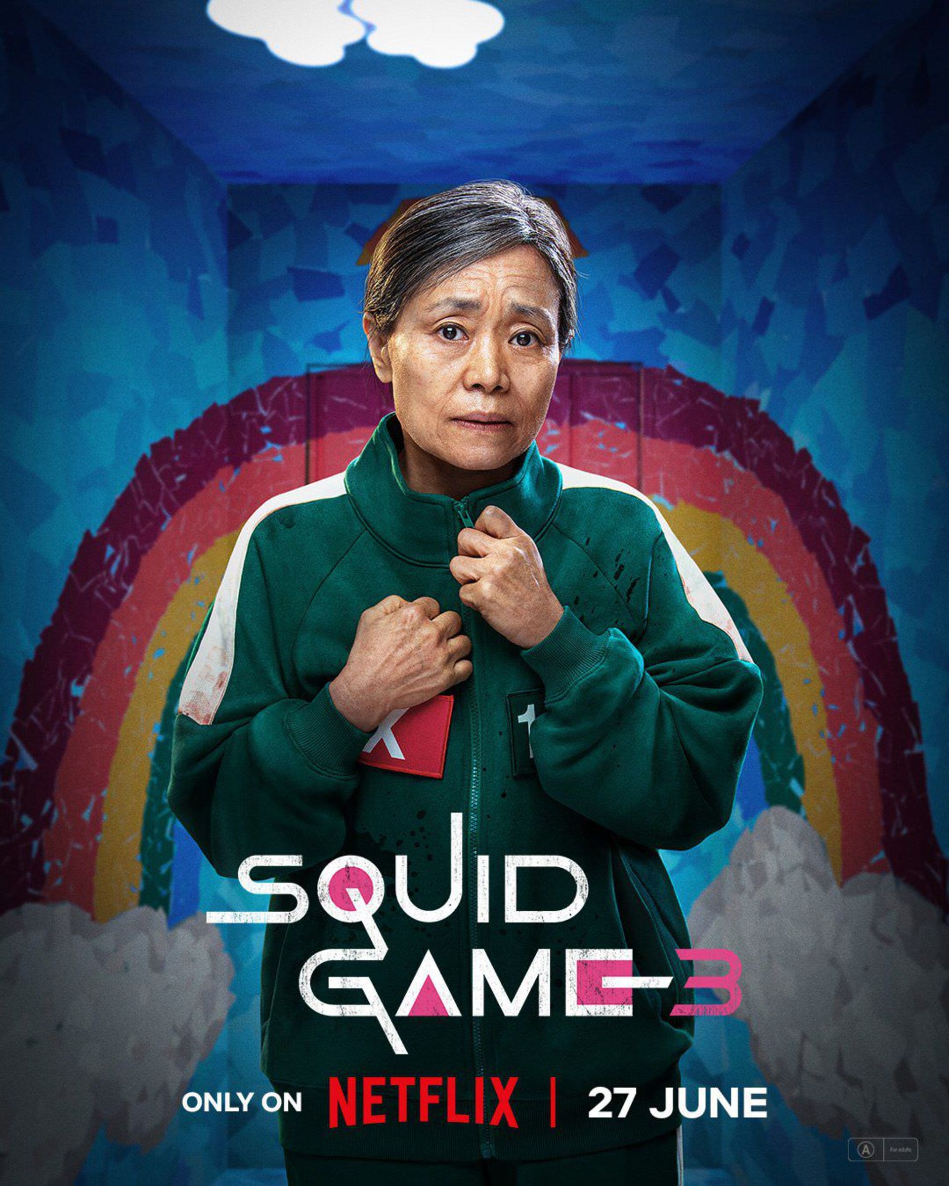 پوستر بازیکن ۱۴۹ در فصل سوم و پایانی سریال Squid Game 