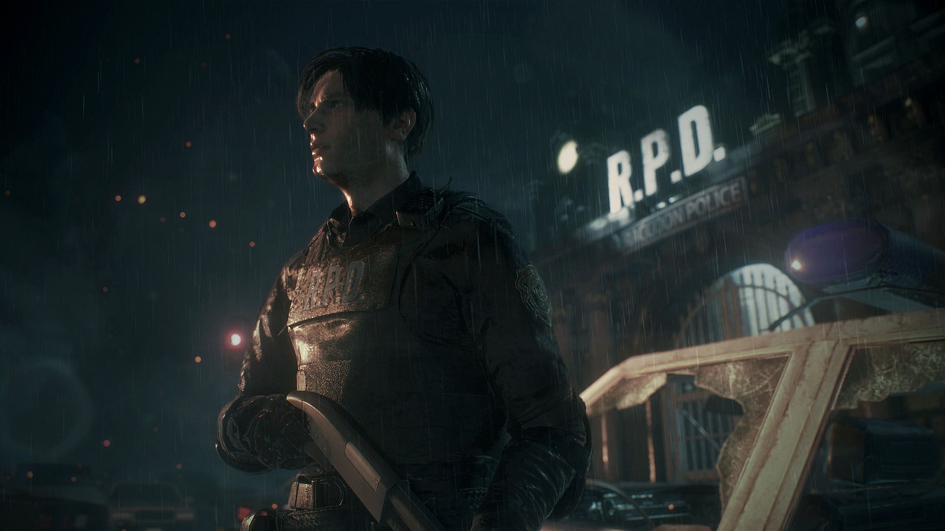 لئون کندی در بازی resident evil 2