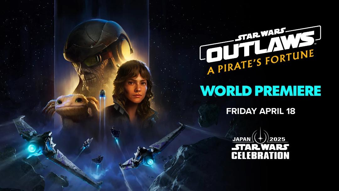 پوستر زمان رونمایی از بسته الحاقی A Pirate’s Fortune بازی Star Wars Outlaws