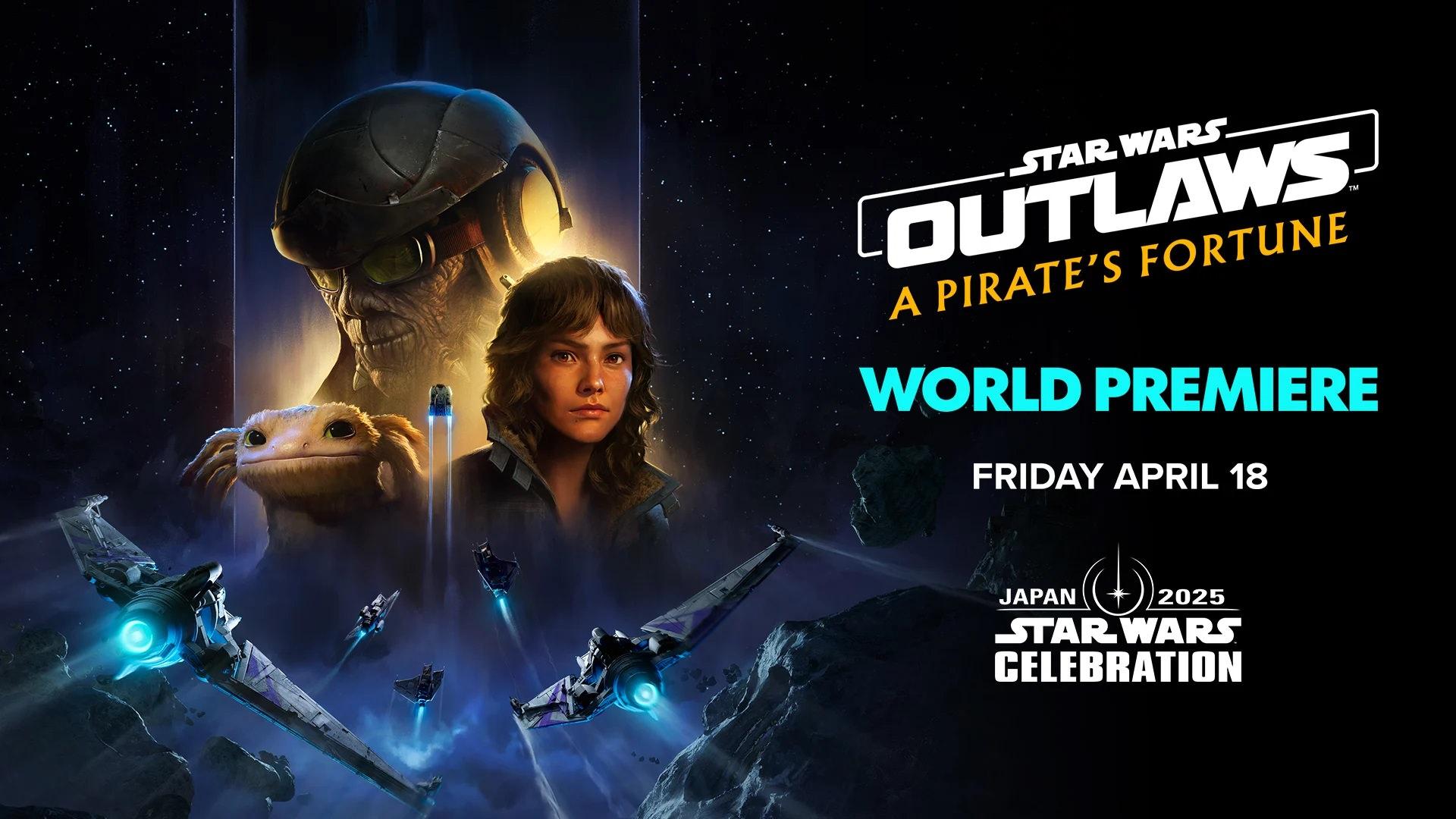پوستر زمان رونمایی از بسته الحاقی A Pirate’s Fortune بازی Star Wars Outlaws