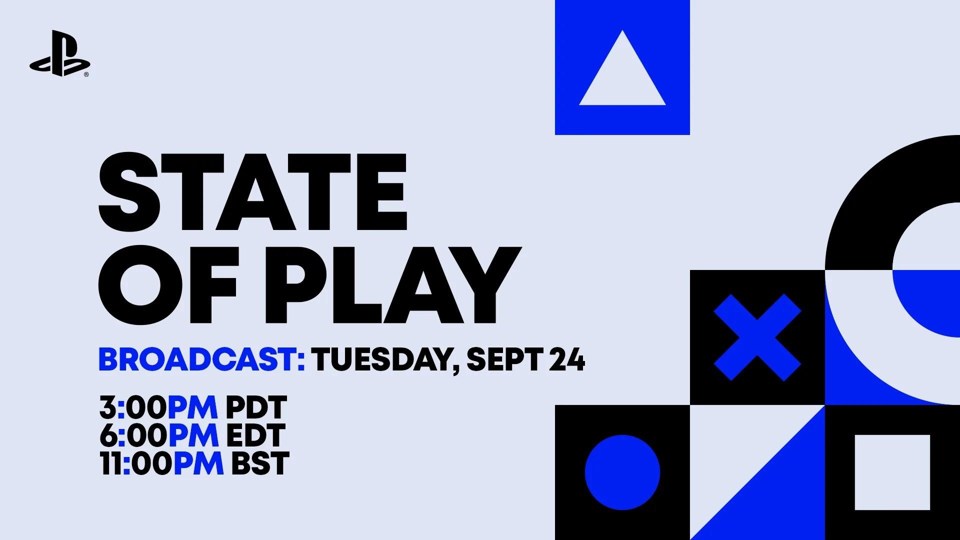 پوستر مراسم State of Play تاریخ ۲۴ سپتامبر