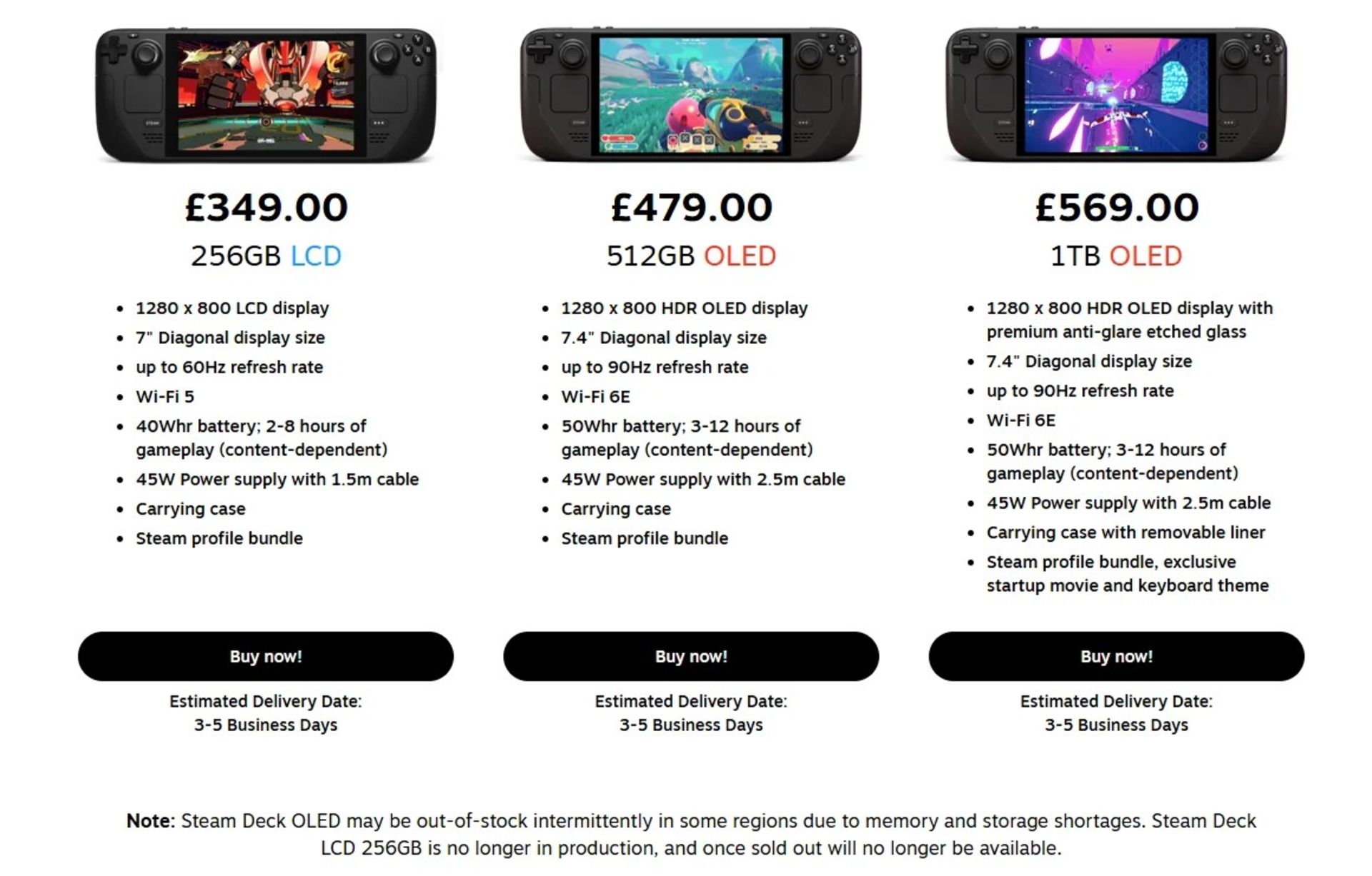 ولو هشدار داد که کنسول دستی استیم دک ممکن است ناموجود شود