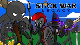 سربازان استیک‌من در بازی Stick War: Legacy Legacy با سلاح‌های مختلف
