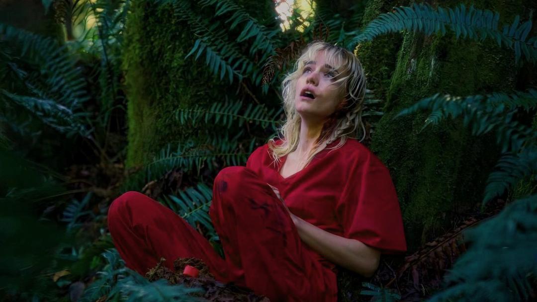 بانو در حال فرار کردن در فیلم     Strange Darling