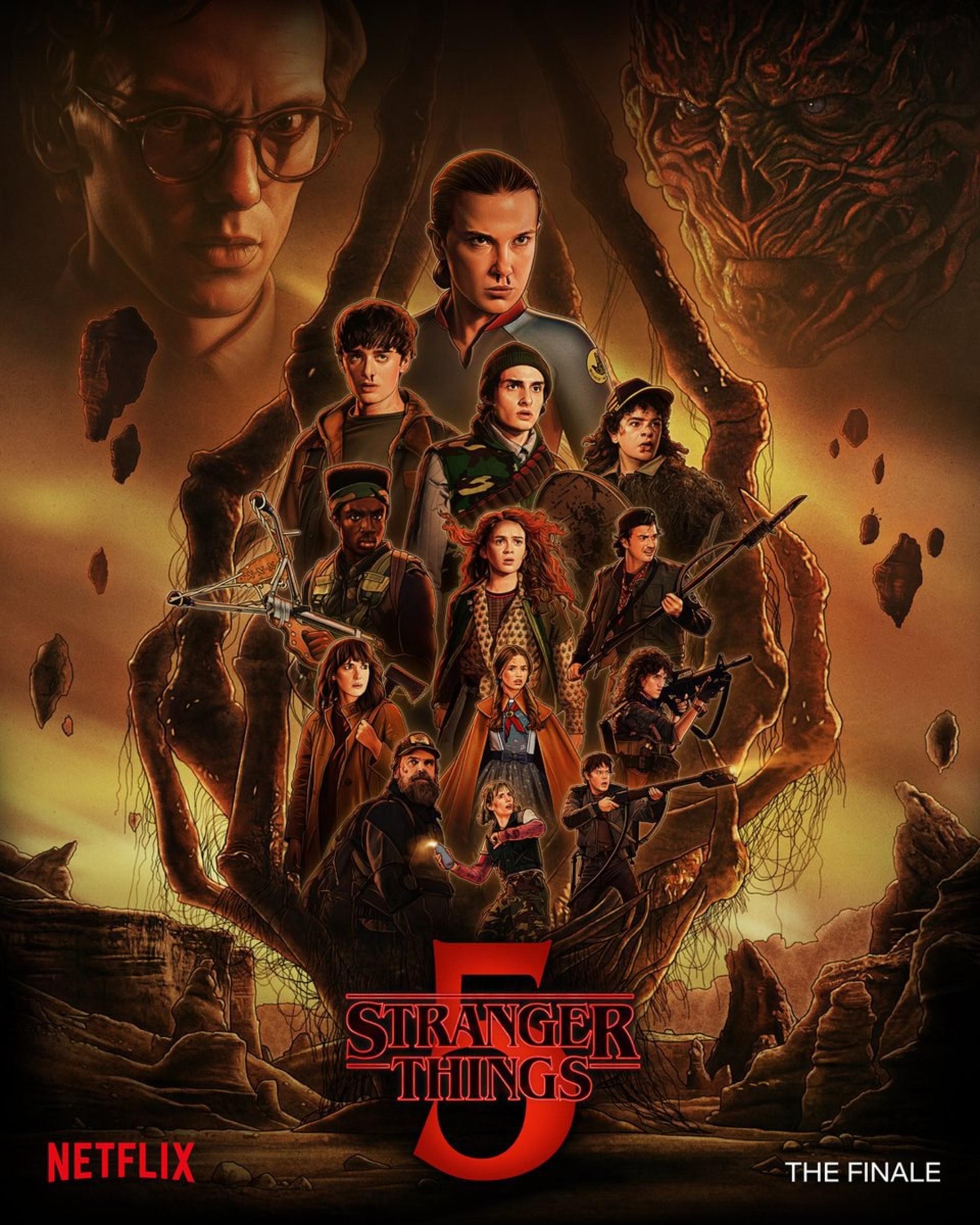 پوستر قسمت نهایی سریال Stranger Things 5