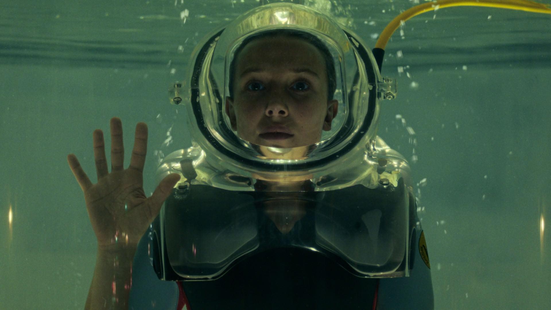 ایلون داخل تانک در قسمت هشتم سریال Stranger Things 5