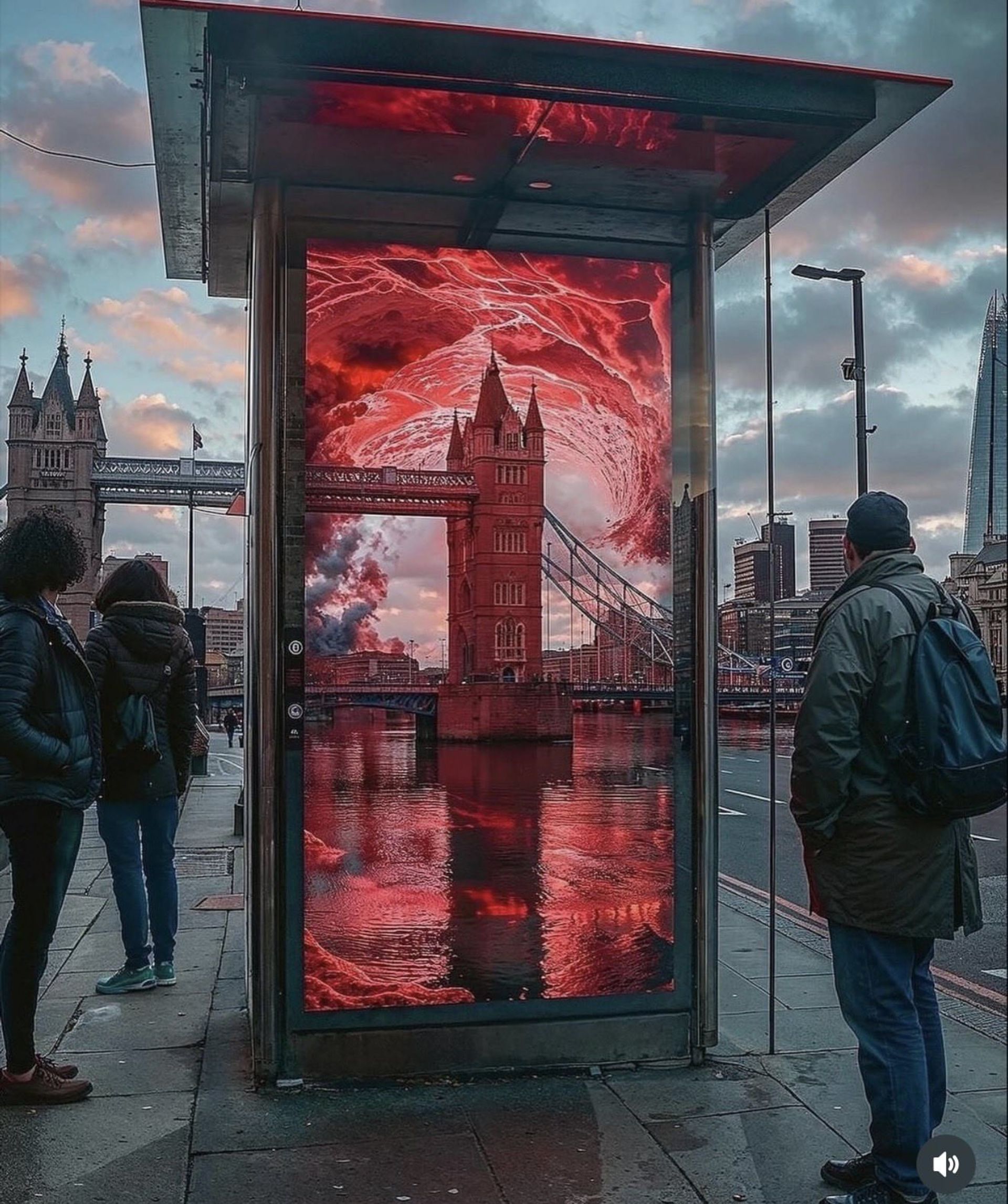 تبلیغات محیطی سریال چیزهای عجیب