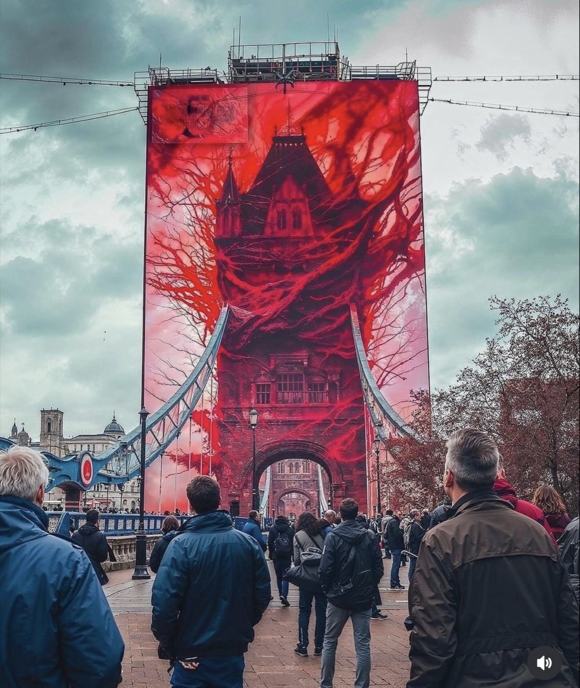 تبلیغات محیطی سریال چیزهای عجیب