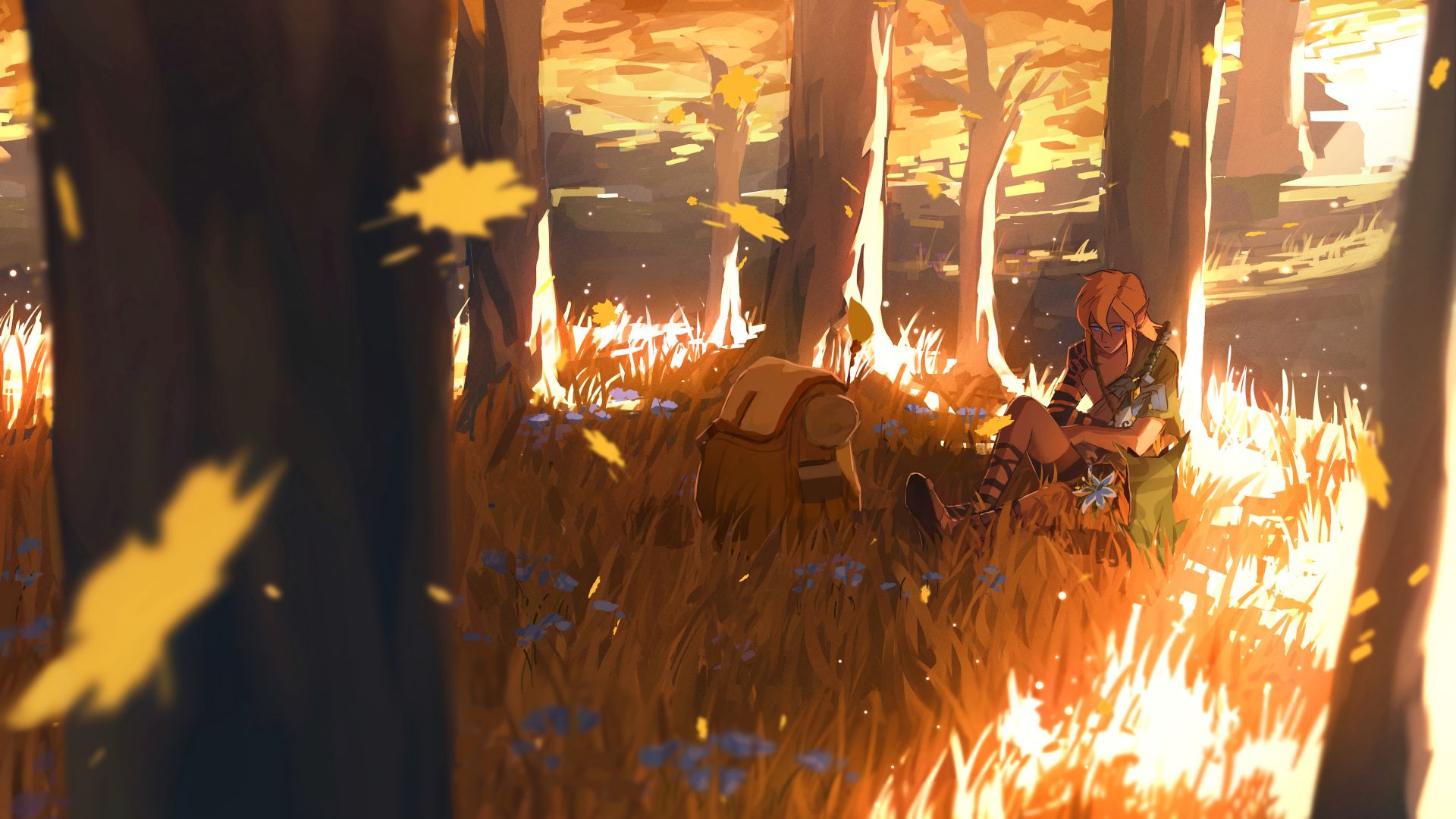 لحظه طلوع خورشید در بازی The Legend of Zelda: Tears of the Kingdom