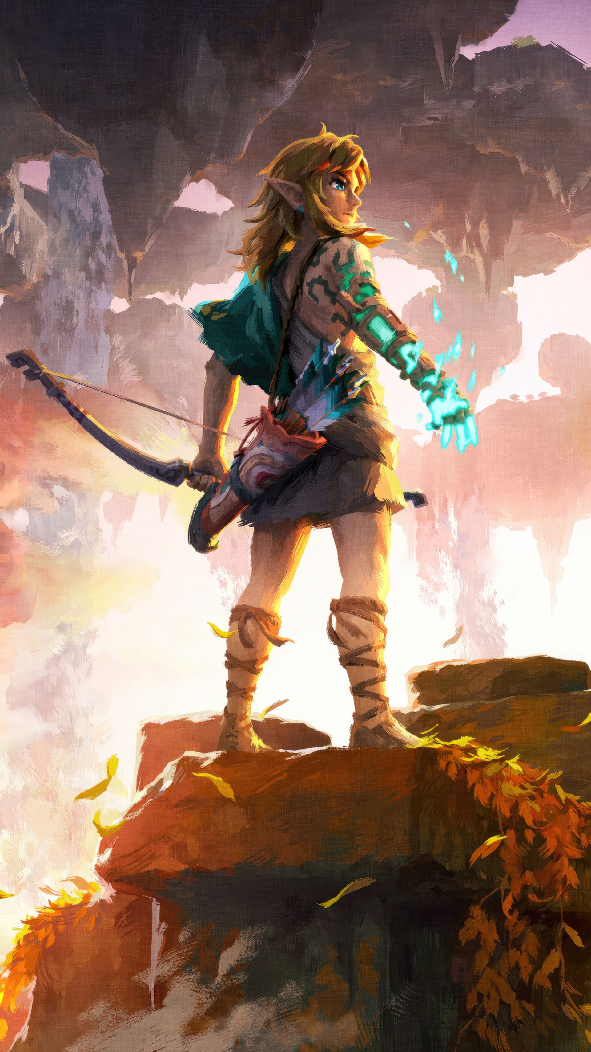 لحظه غروب خورشید در بازی The Legend of Zelda: Tears of the Kingdom