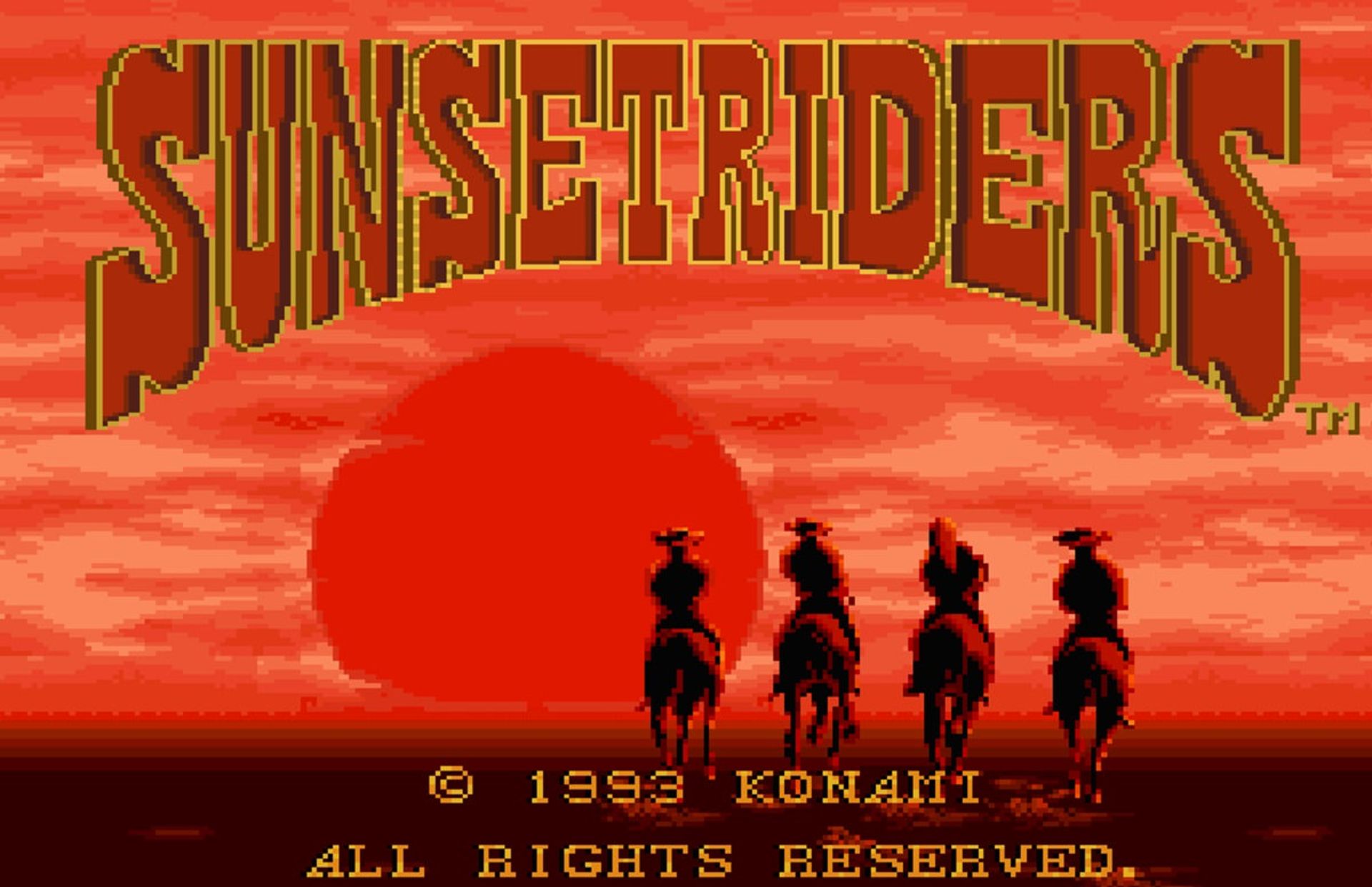 پوستر بازی Sunset Riders سگا