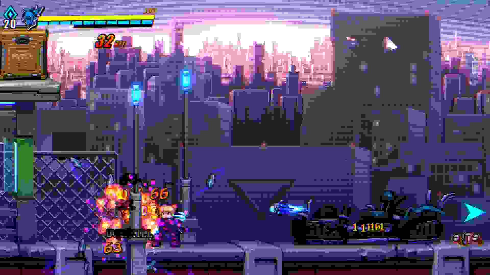 انهدام دشمن توسط کاراکتر اصلی بازی Super Alloy Crush