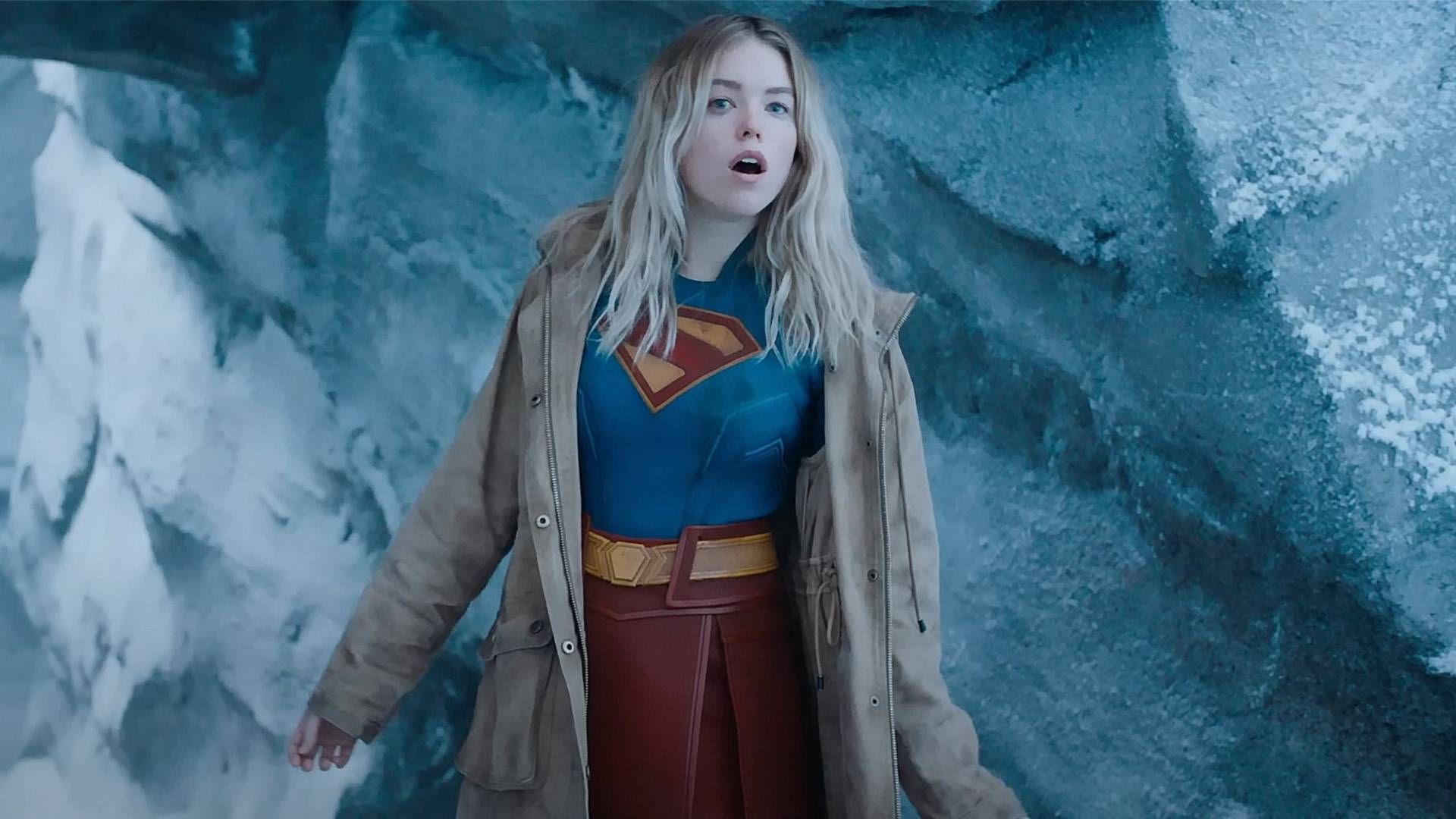 میلی آلکاک در نقش سوپرگرل در فیلم Superman