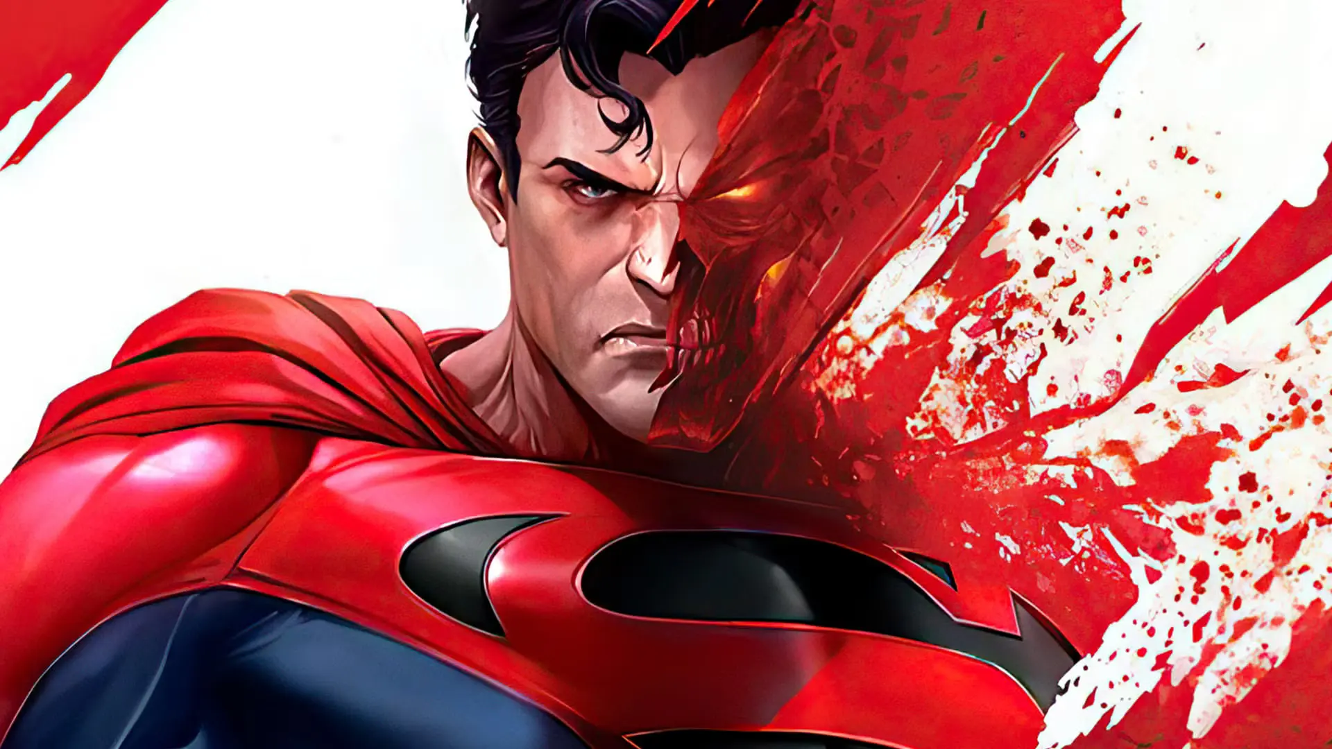 چهره سوپرمن (Superman) در کمیک دی‌سیز (DCeased) با ظاهری تغییر یافته