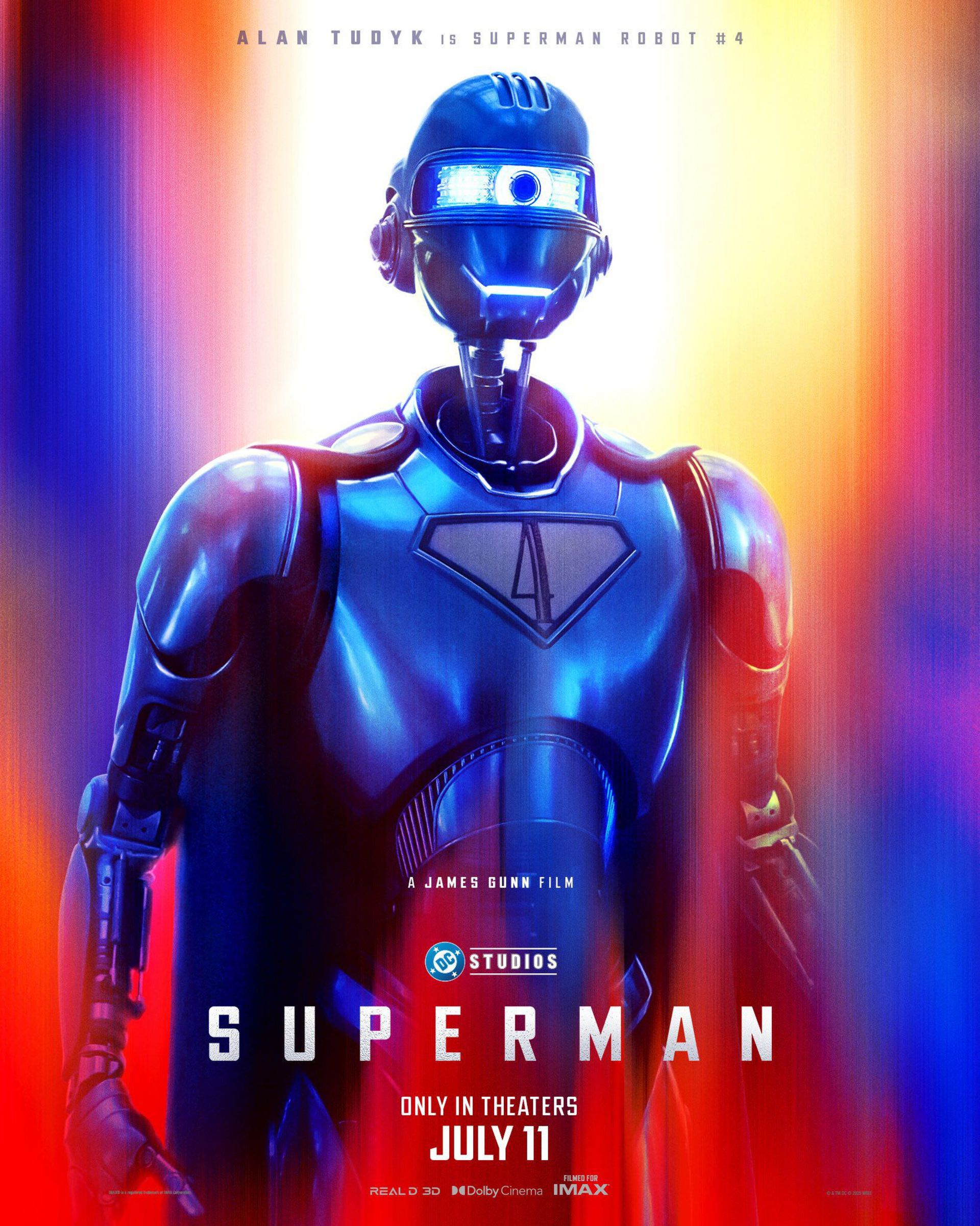 پوستر شخصیت ربات شماره ۴ سوپرمن در فیلم Superman