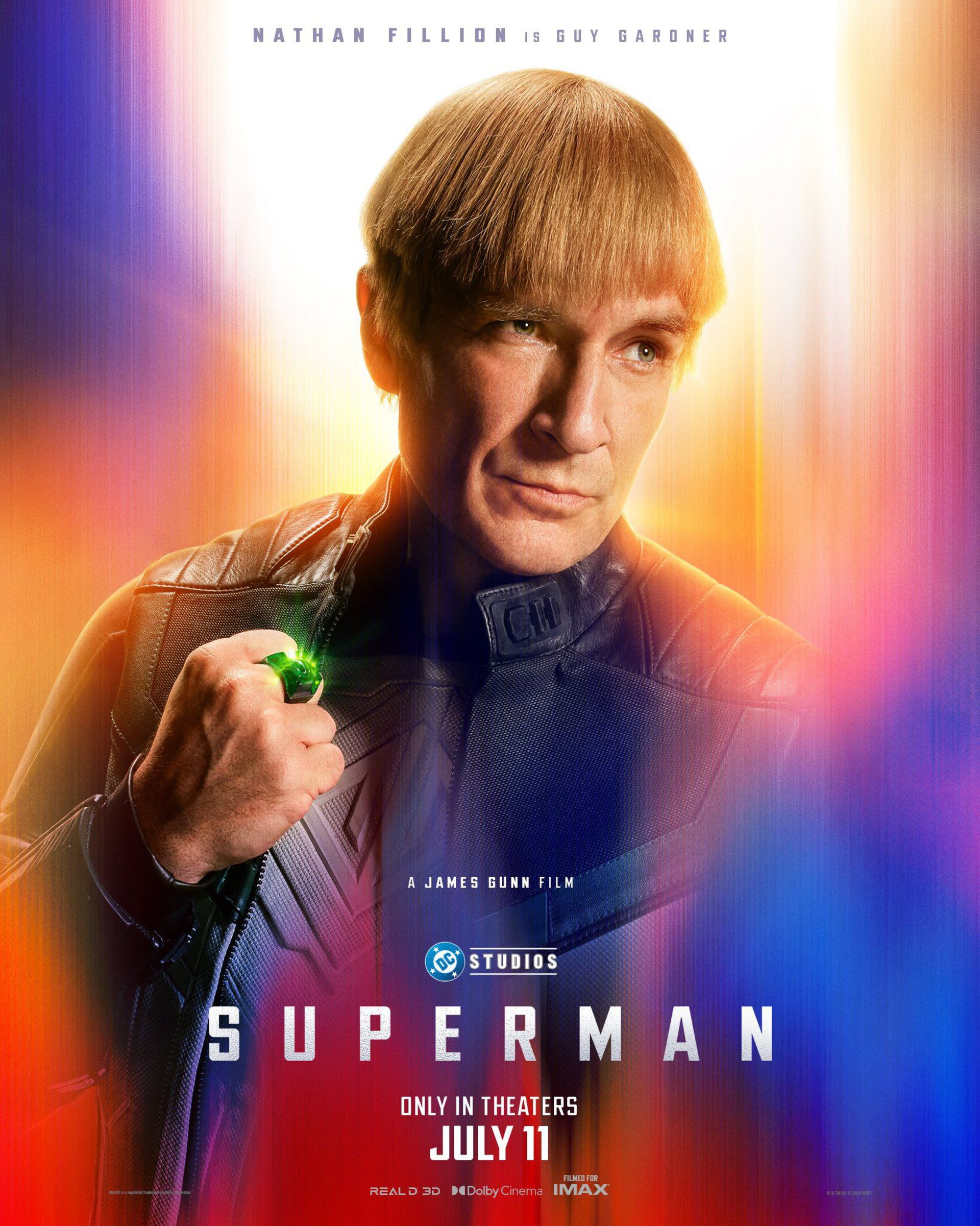 پوستر شخصیت گای گاردنر ملقب به گرین لنترن در فیلم Superman