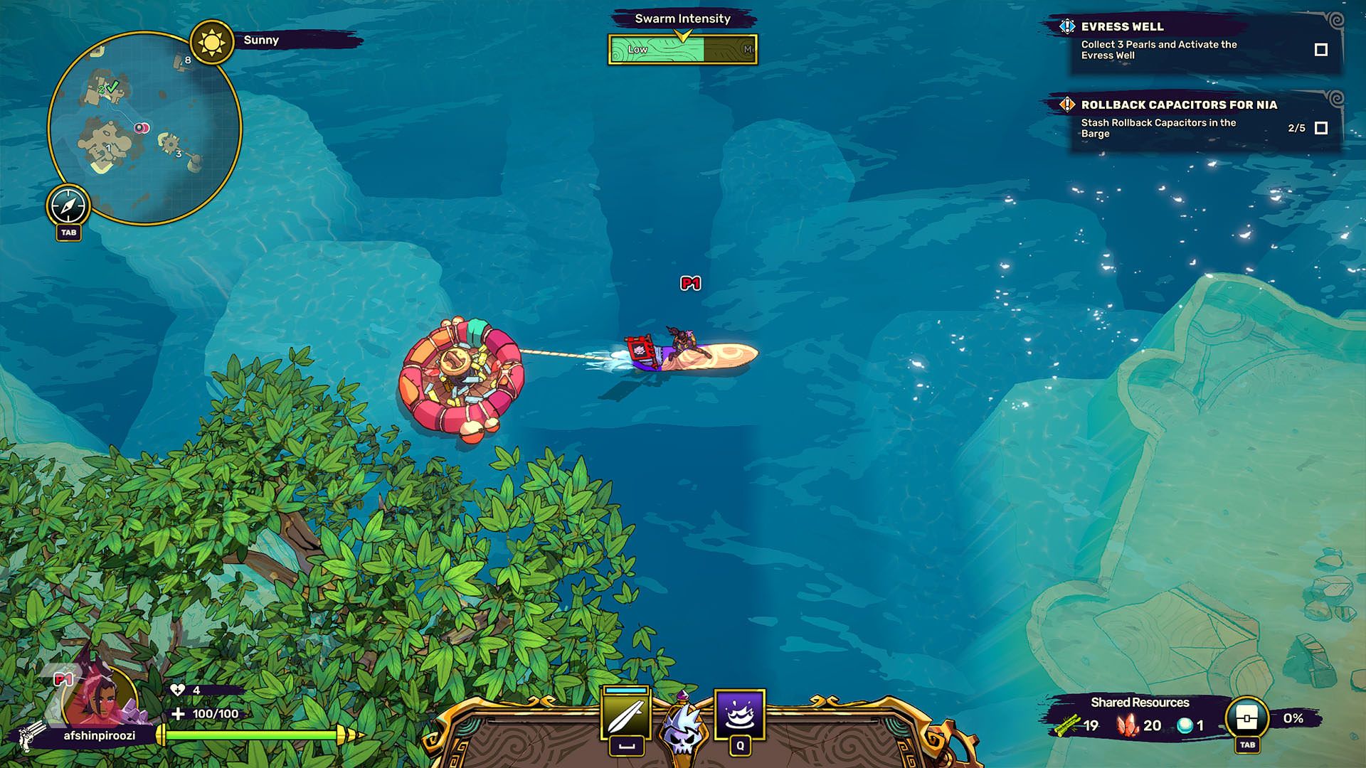 موج سواری در بازی surfpunk