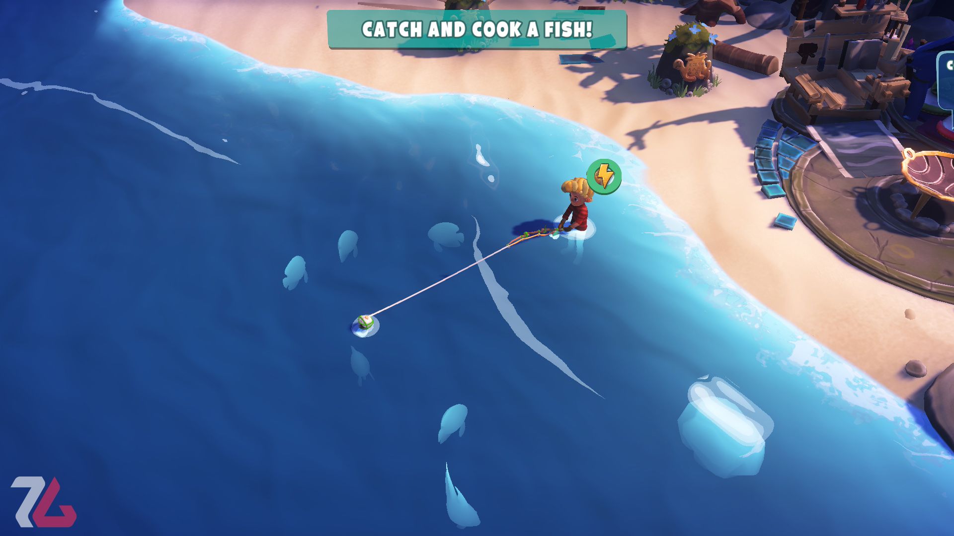 بررسی بازی Survival Kids ماهیگیری