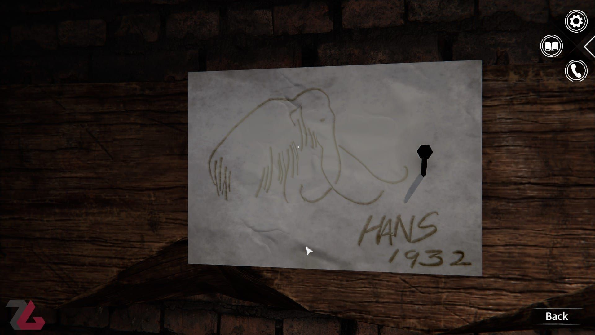 پازل ماموت و کشیدن نقاشی آن در بازی Syberia Remastered