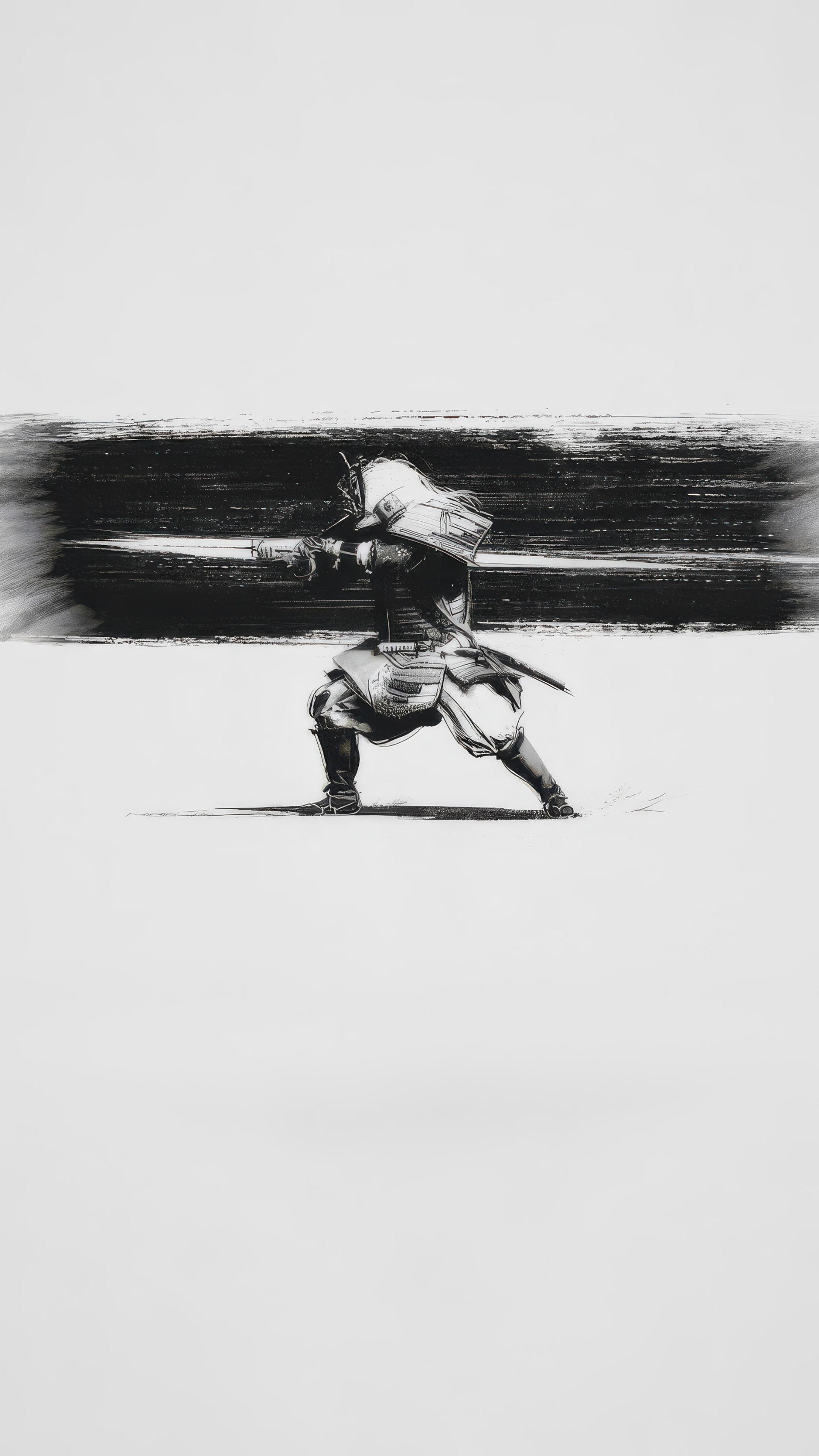 یک طراحی مینیمال و نمادین از بازی Ghost of Tsushima