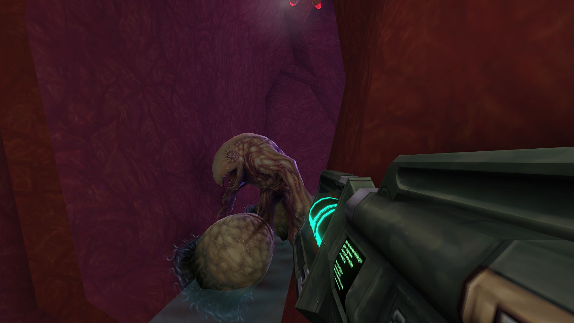 رویارویی با دشمنی عجیب در بازی System Shock 2: 25th Anniversary Remaster