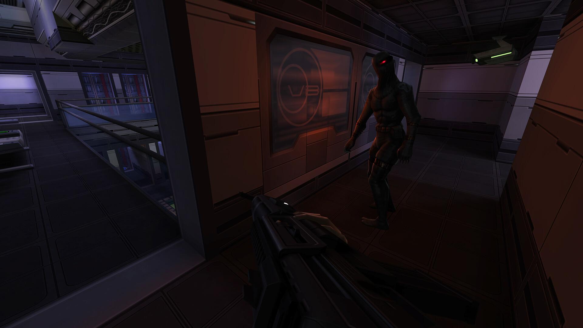 برخورد با یکی از دشمنان در System Shock 2: 25th Anniversary Remaster