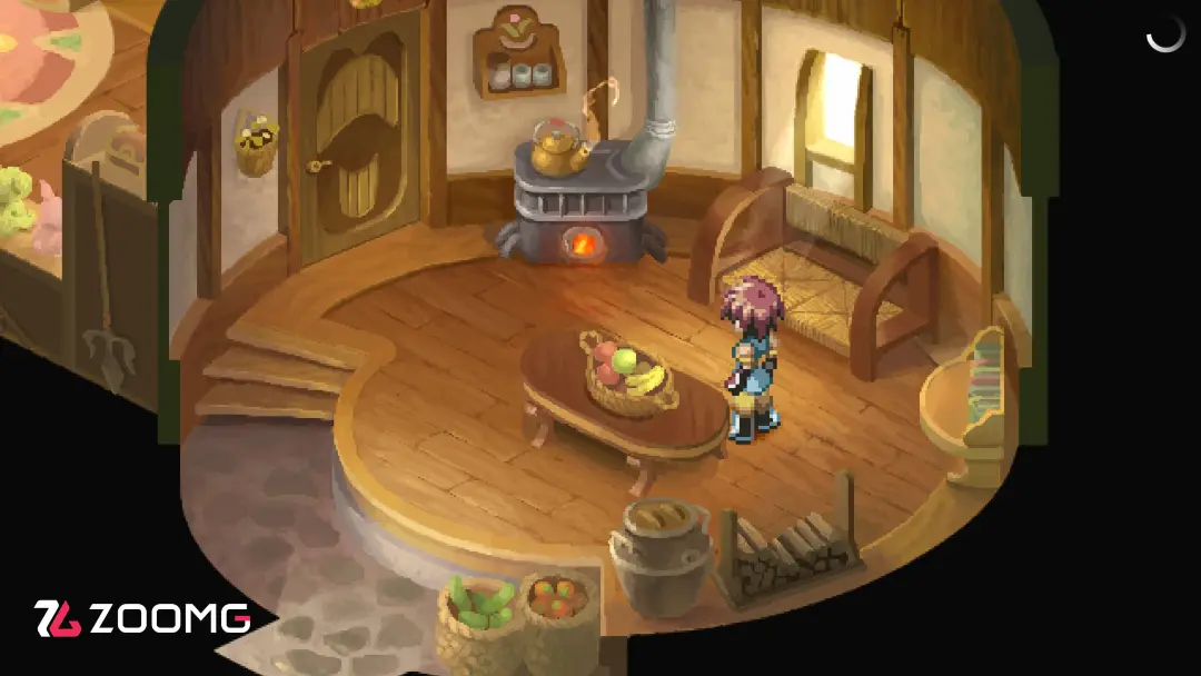 محیط داخلی یک خانه روستایی در بازی Tales of Eternia Remastered