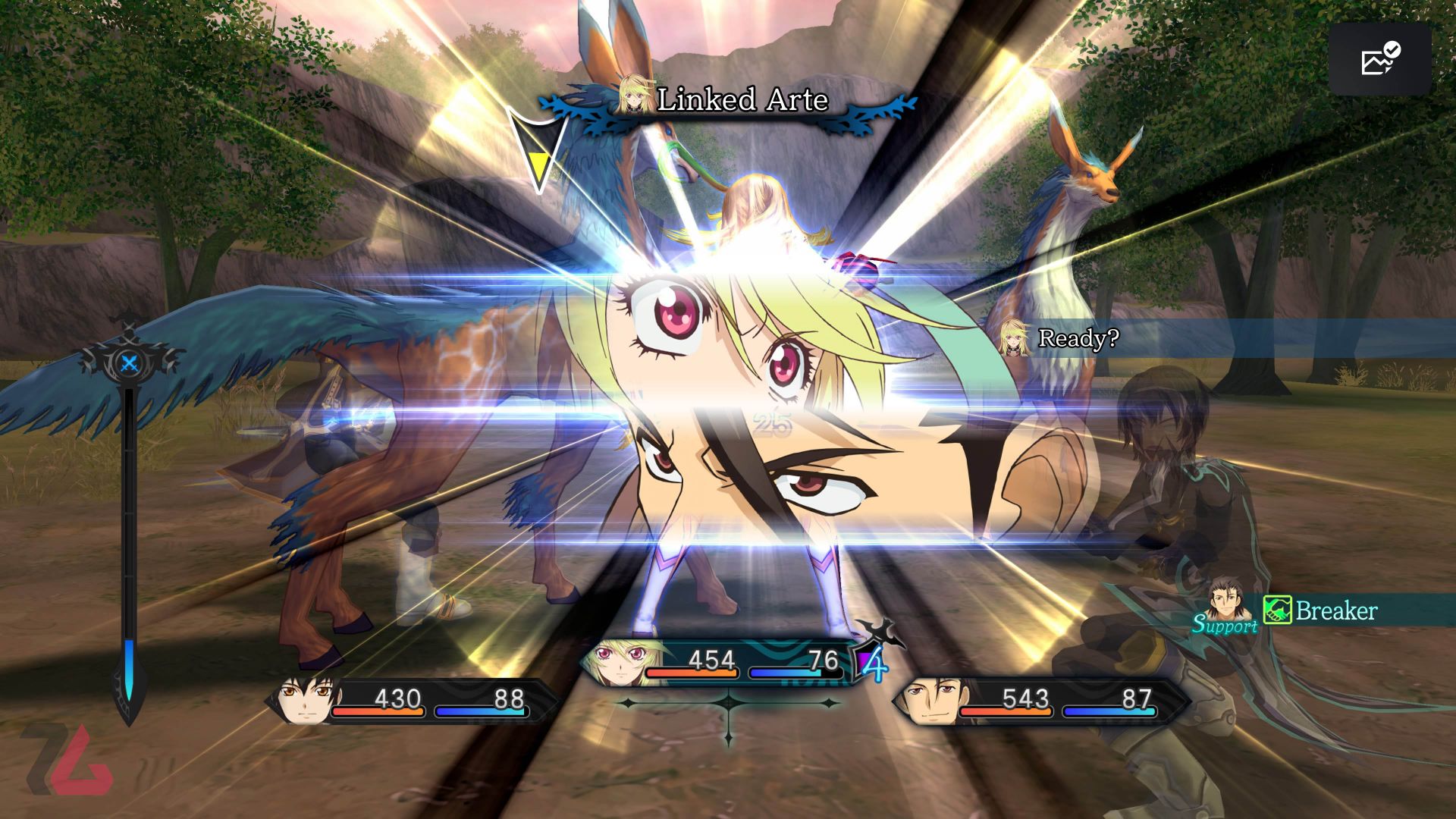 لینک شدن در میدان نبرد در  tales of xillia