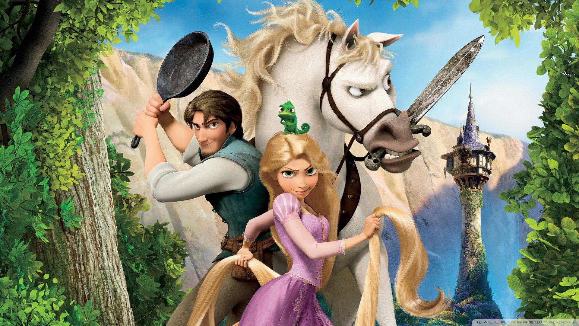 والپیپر انیمیشن Tangled دیزنی