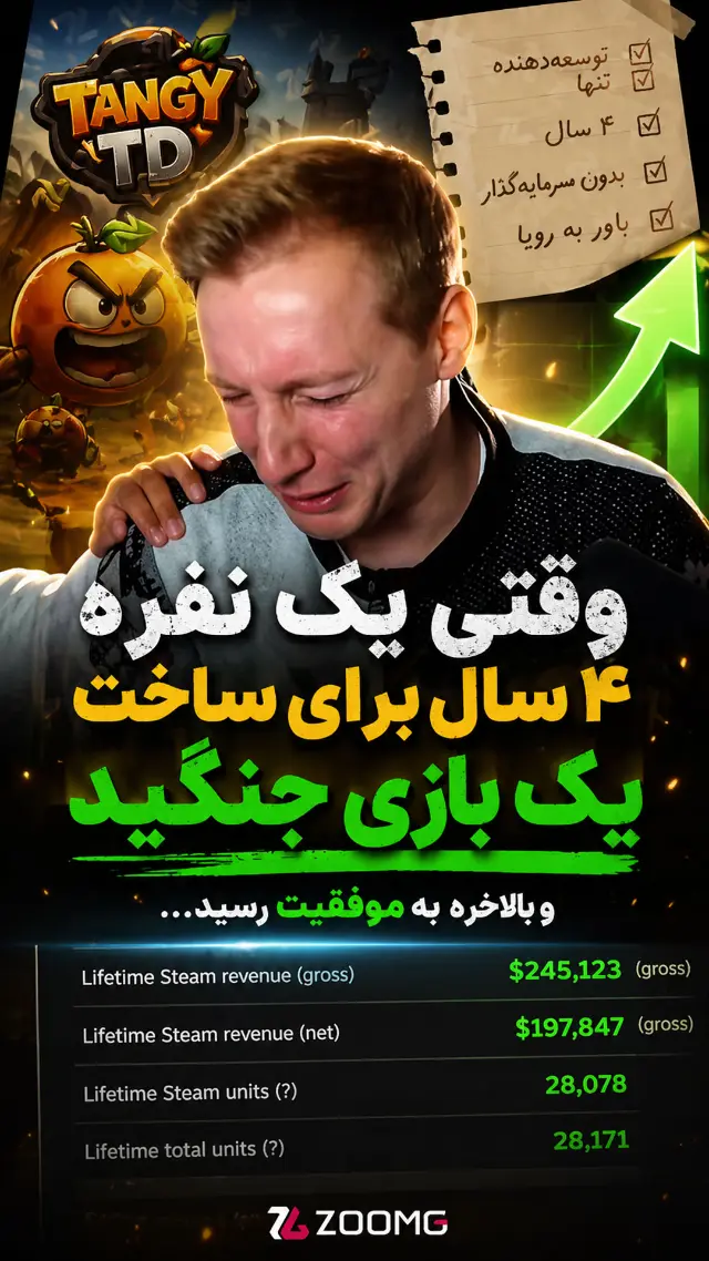 موفقیت سازنده بازی مستقل Tangy TD