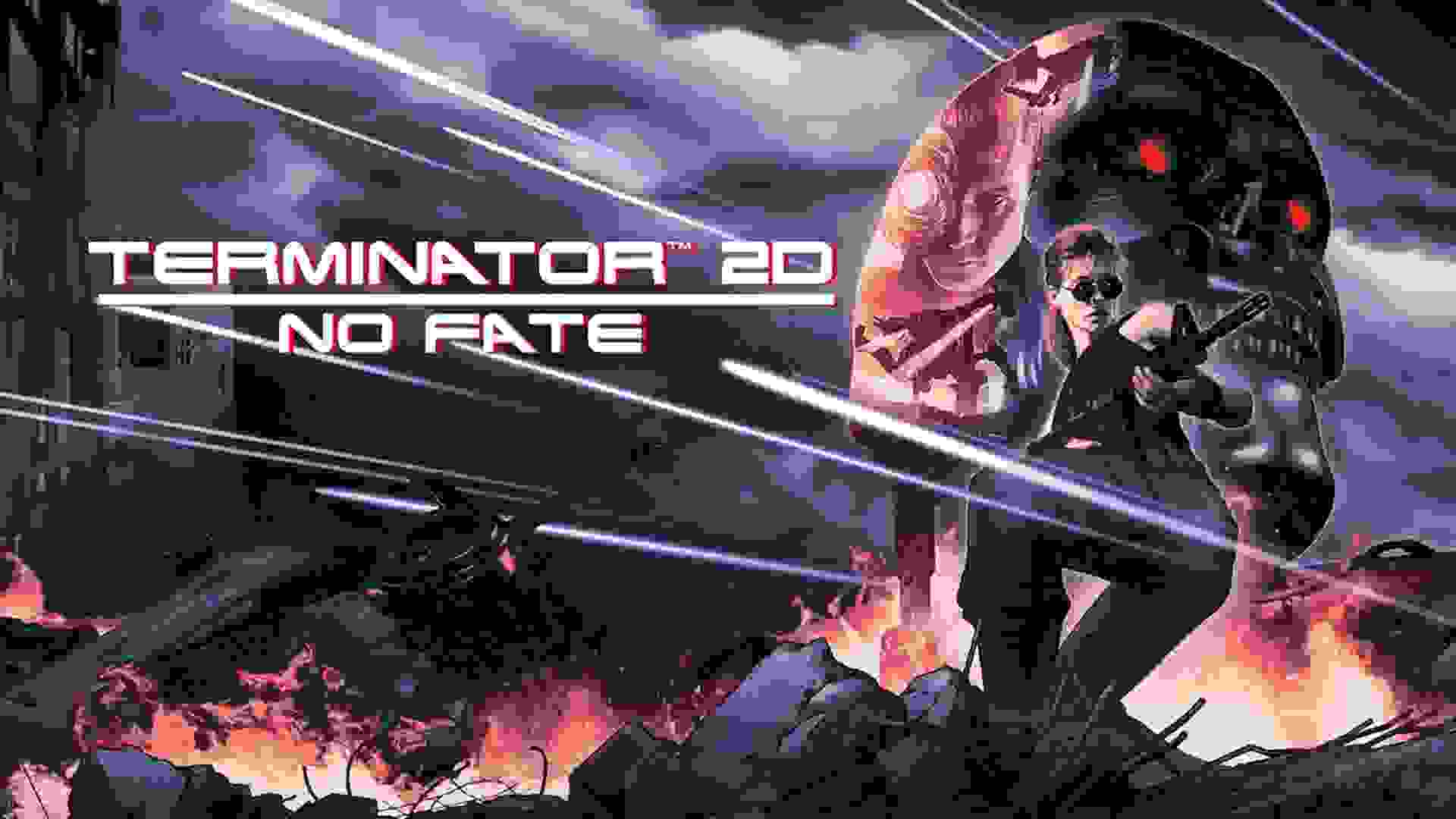 سارا و ترمیناتور در پوستر بازی Terminator 2D No Fate